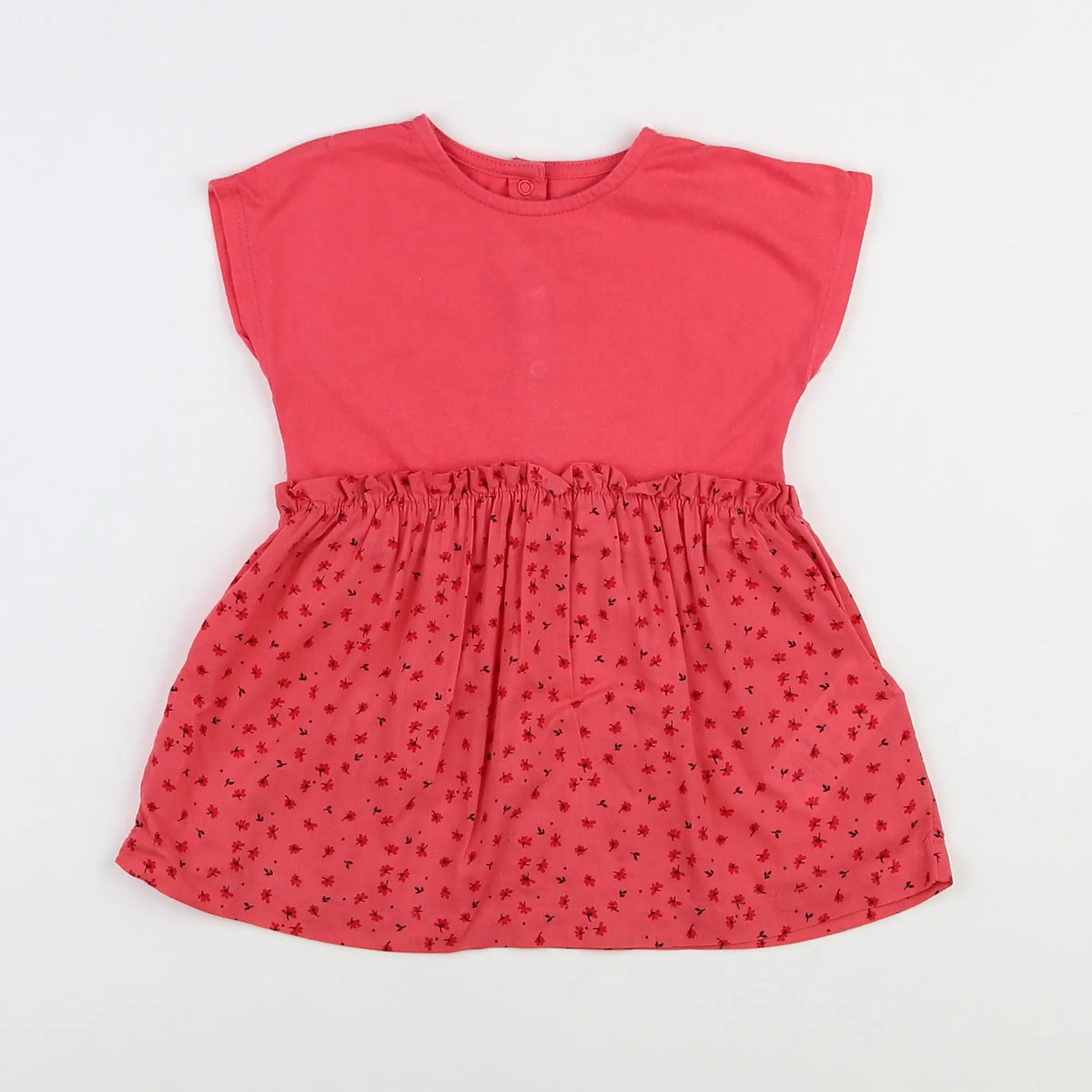 Vertbaudet - robe rose - 12 mois
