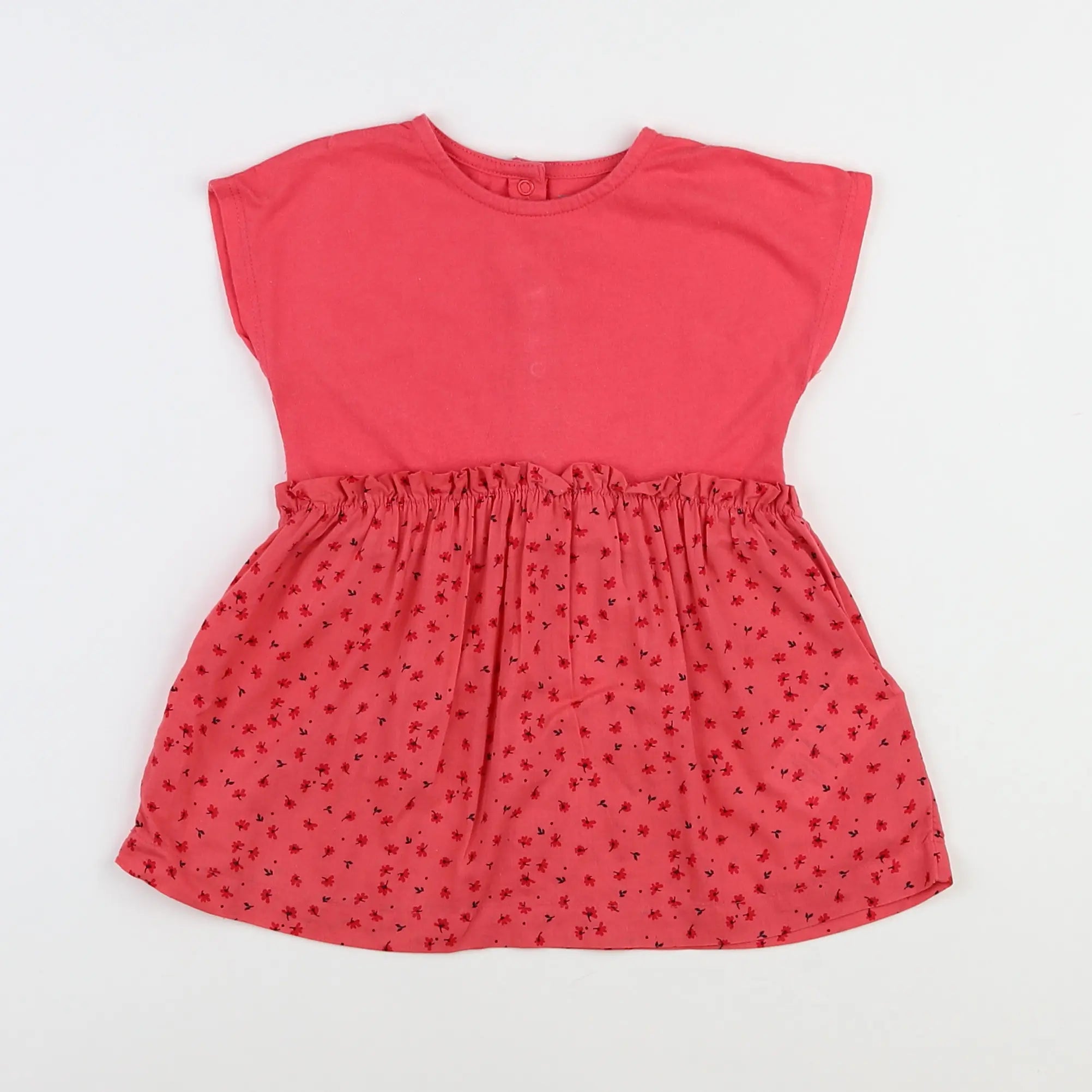 Vertbaudet - robe rose - 12 mois