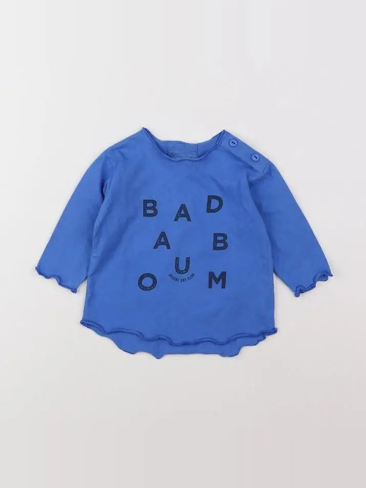 Arsène et les pipelettes - tee-shirt bleu (état neuf) - 3 mois