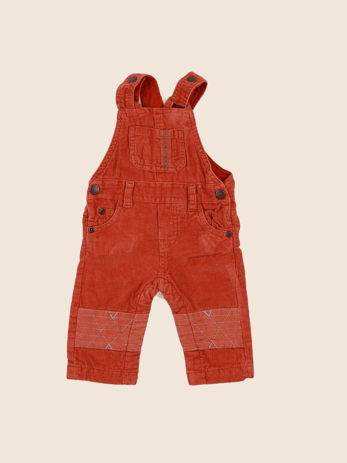 Vertbaudet - salopette orange - 3 mois