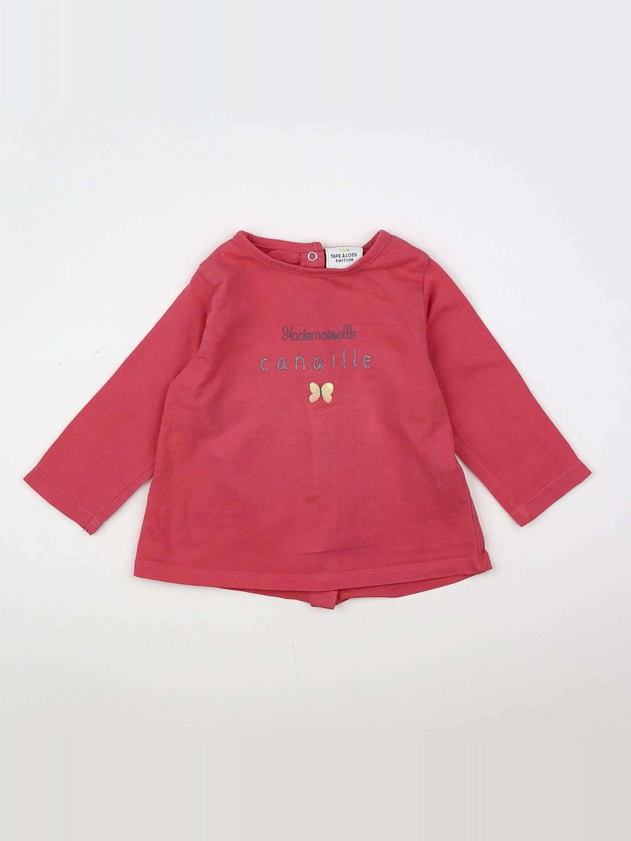 Tape à l'oeil - tee-shirt rose - 9 mois