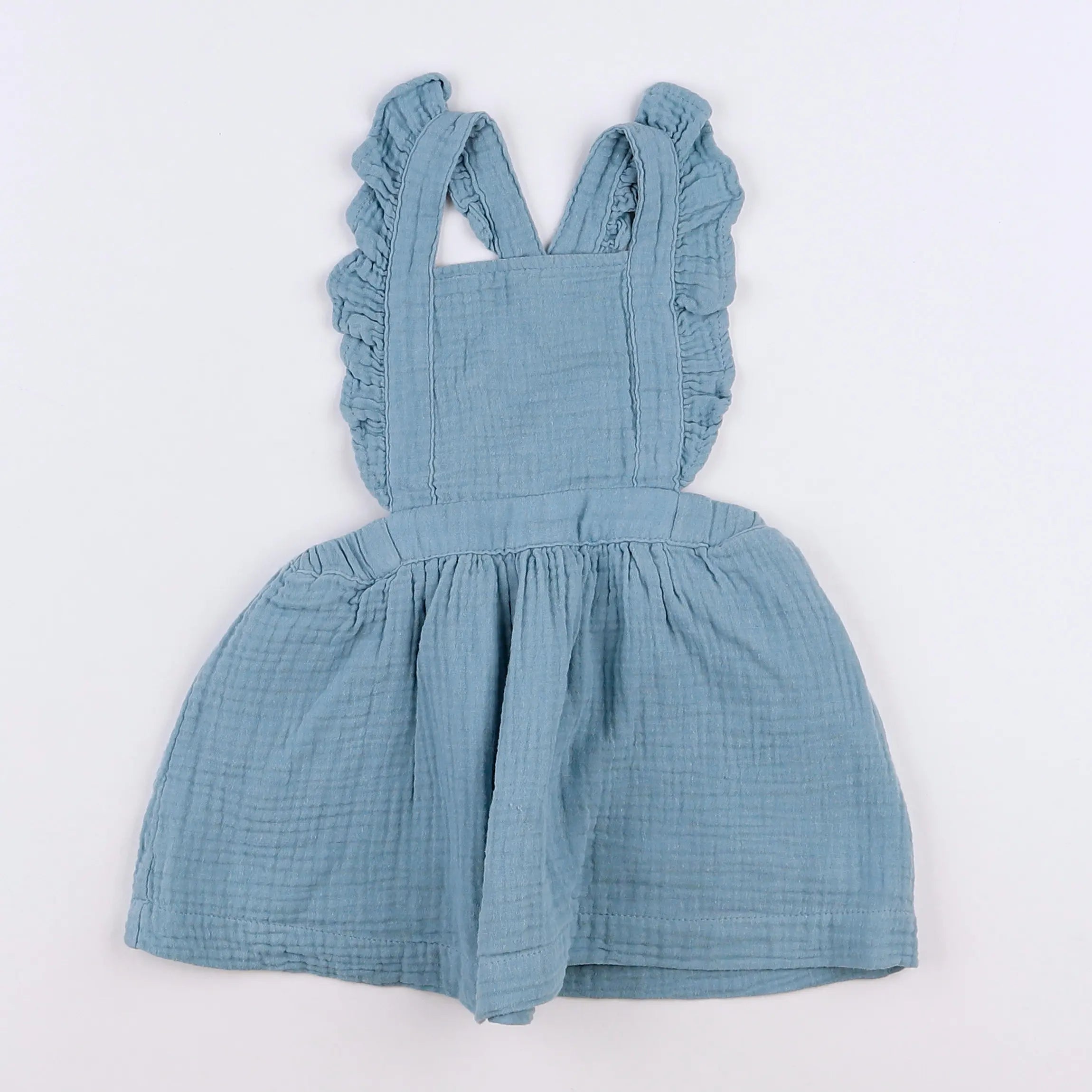 Vertbaudet - robe bleu - 12 mois