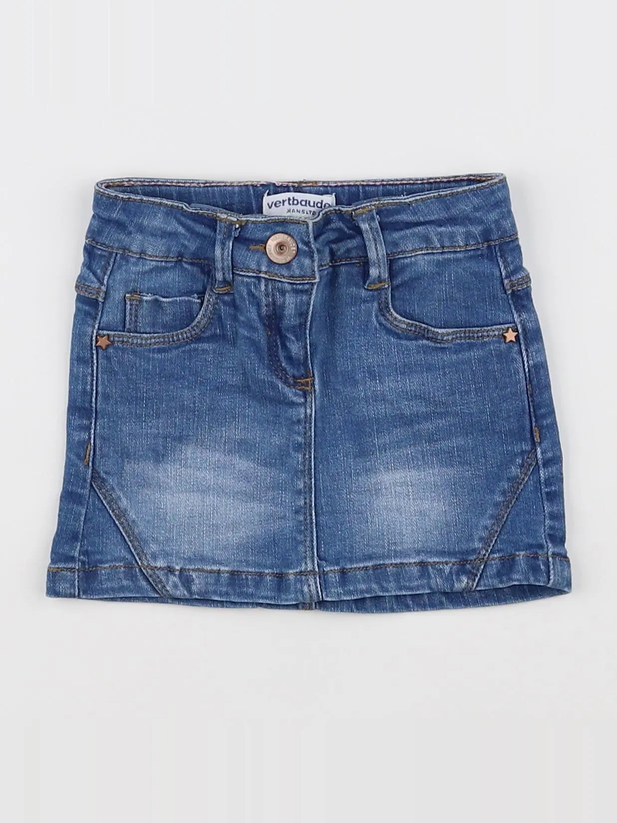 Vertbaudet - jupe bleu - 2 ans