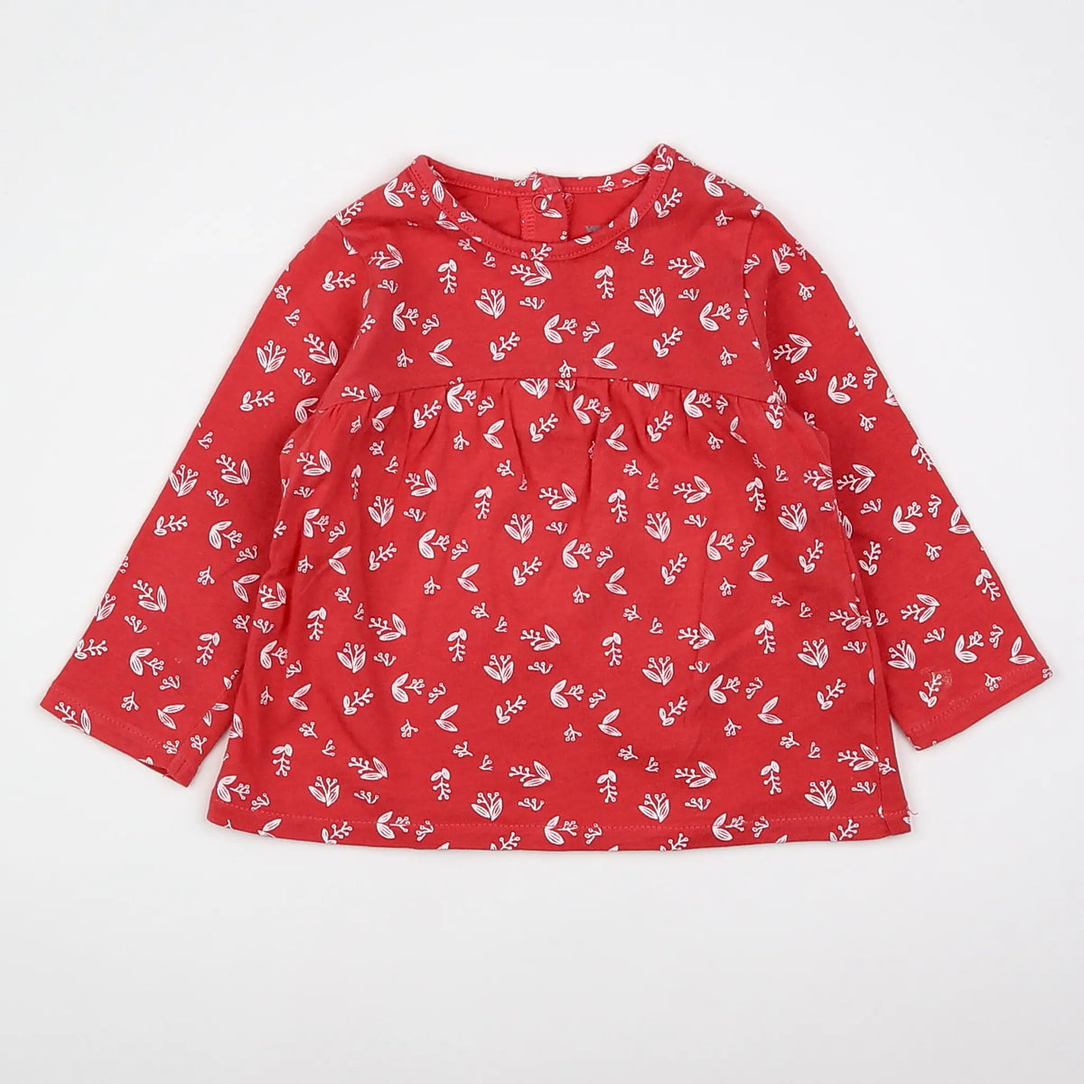Vertbaudet - tee-shirt rouge, rose - 6 mois