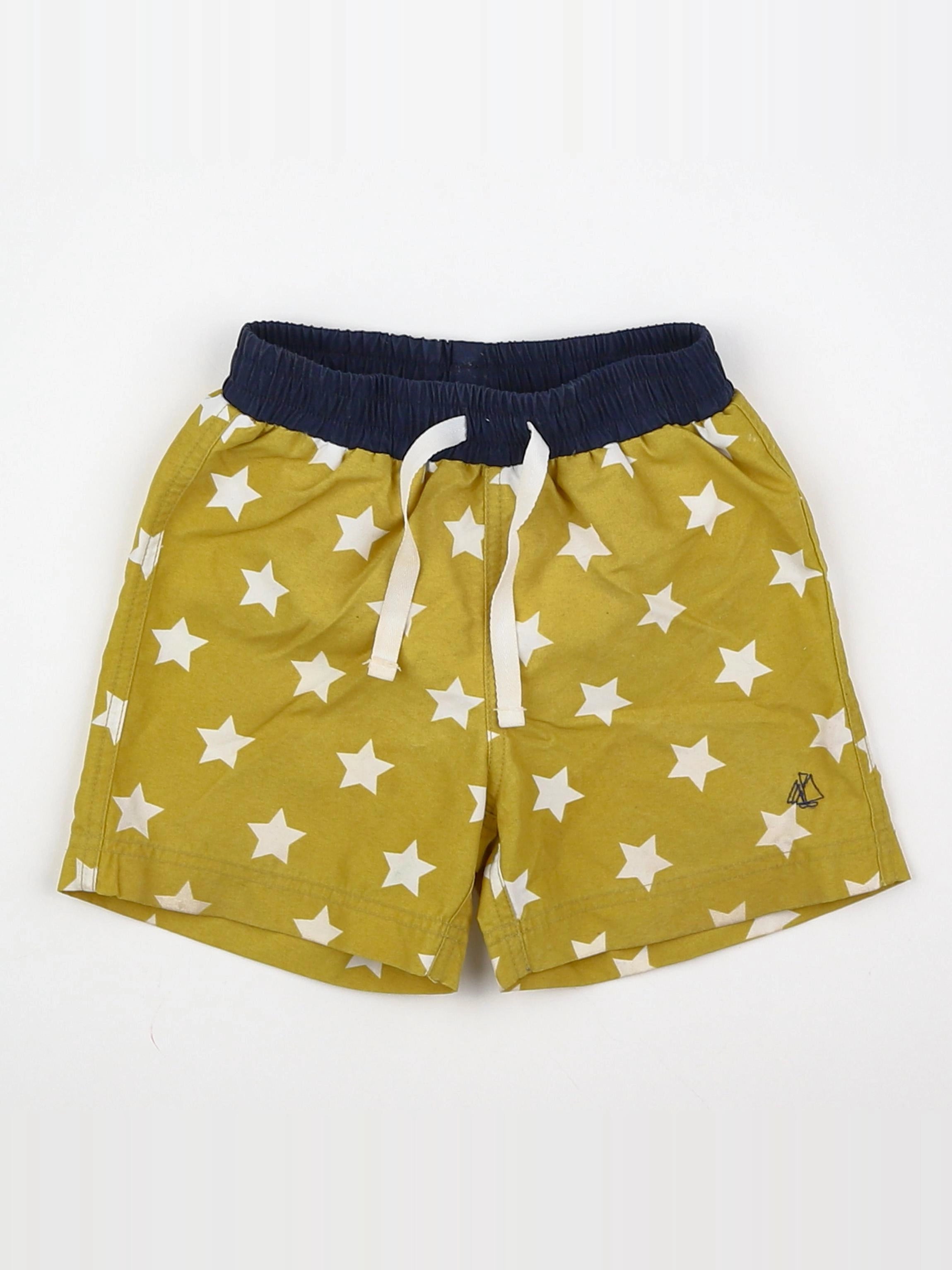 Petit Bateau - maillot de bain jaune, bleu - 12 mois