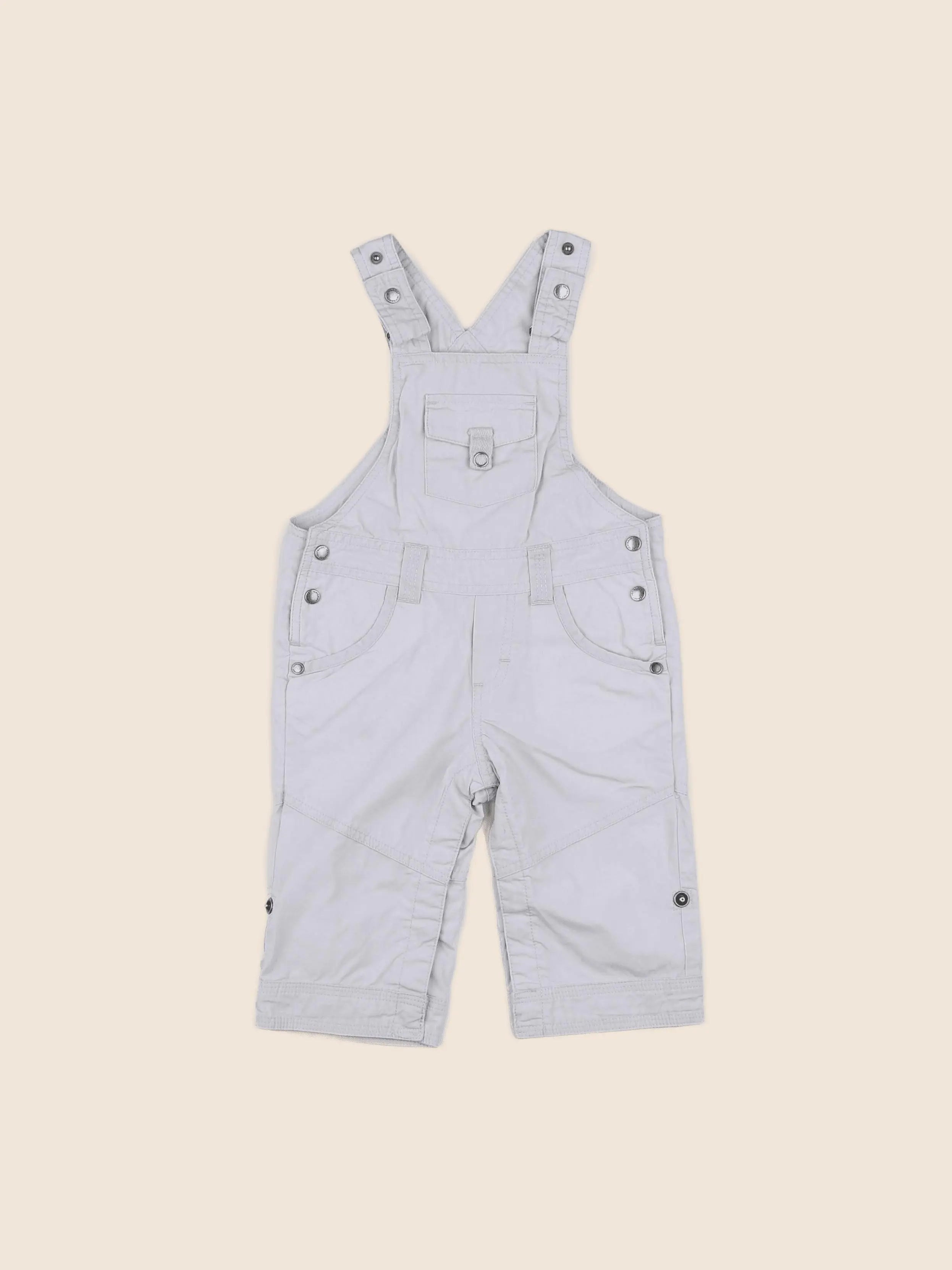 Vertbaudet - salopette gris - 6 mois