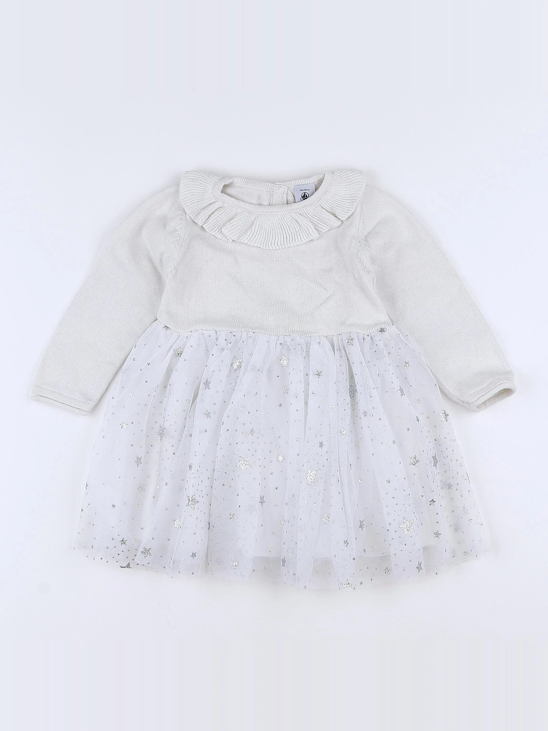 Petit Bateau - robe beige - 18 mois