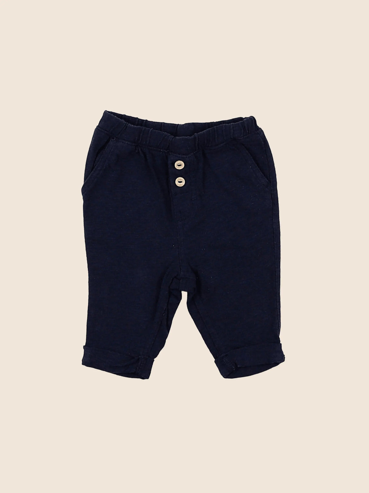 H&M - pantalon bleu - 3 mois