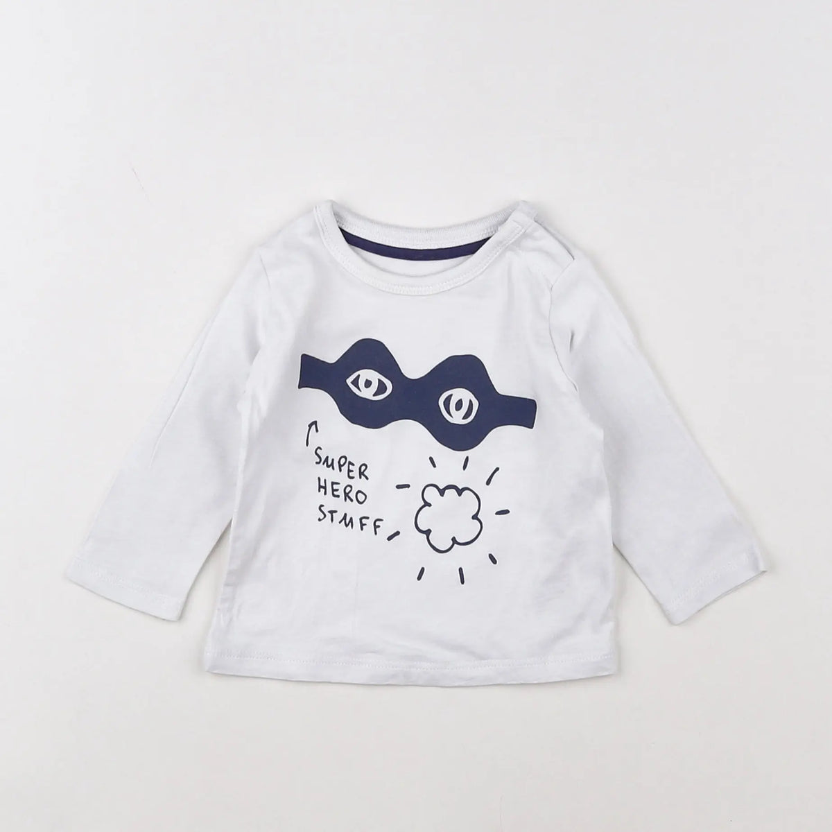 Vertbaudet - tee-shirt blanc - 3 mois