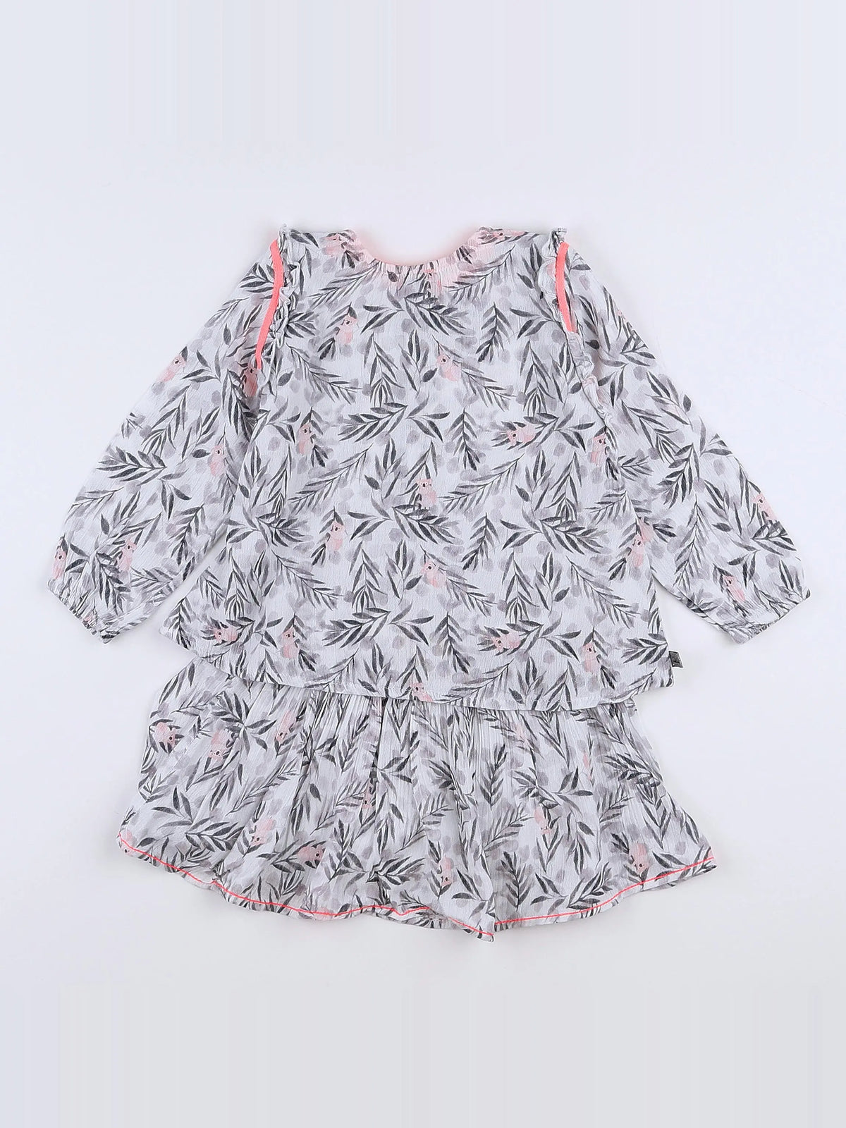 IKKS - ensemble blanc, gris - 18 mois