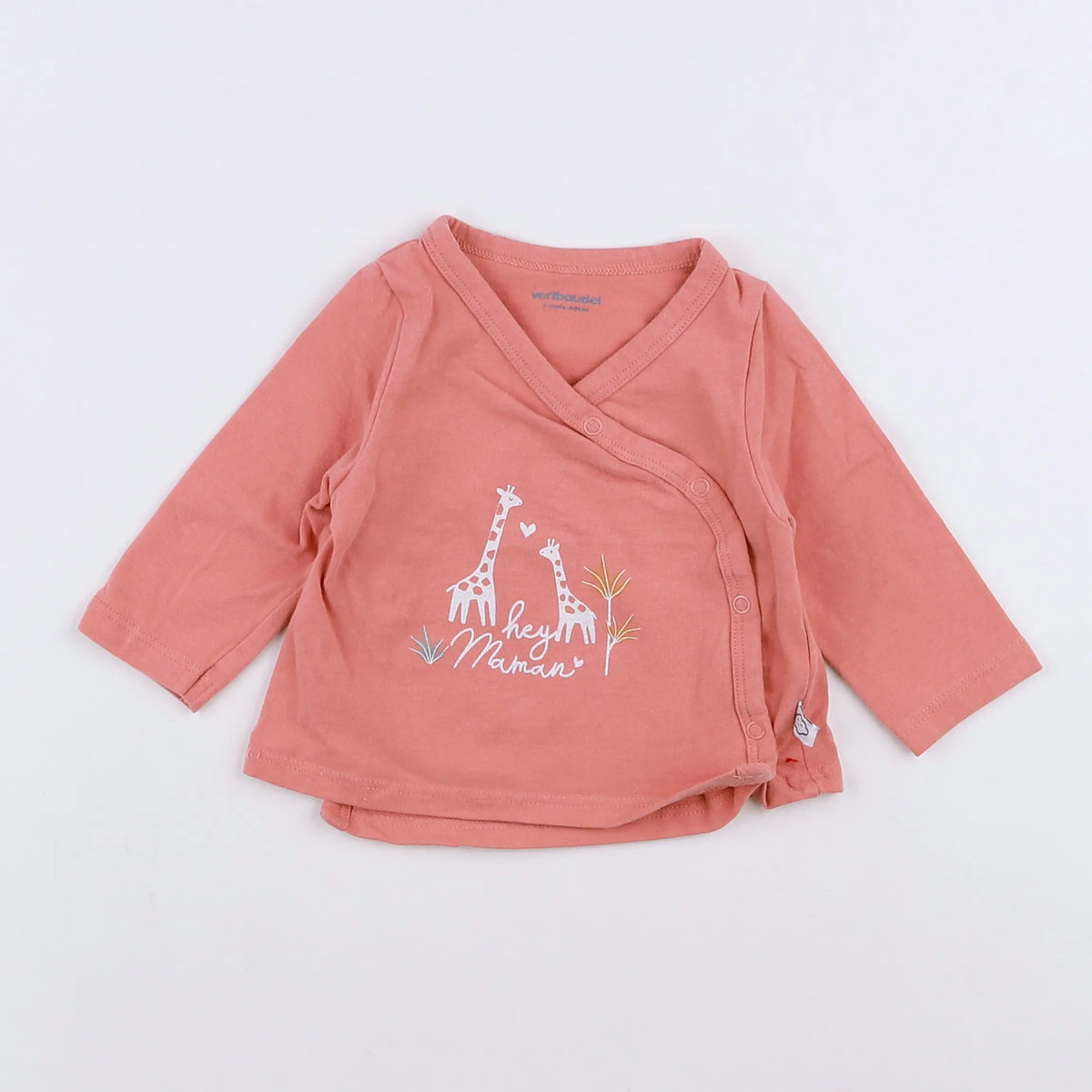 Vertbaudet - tee-shirt rose - 3 mois