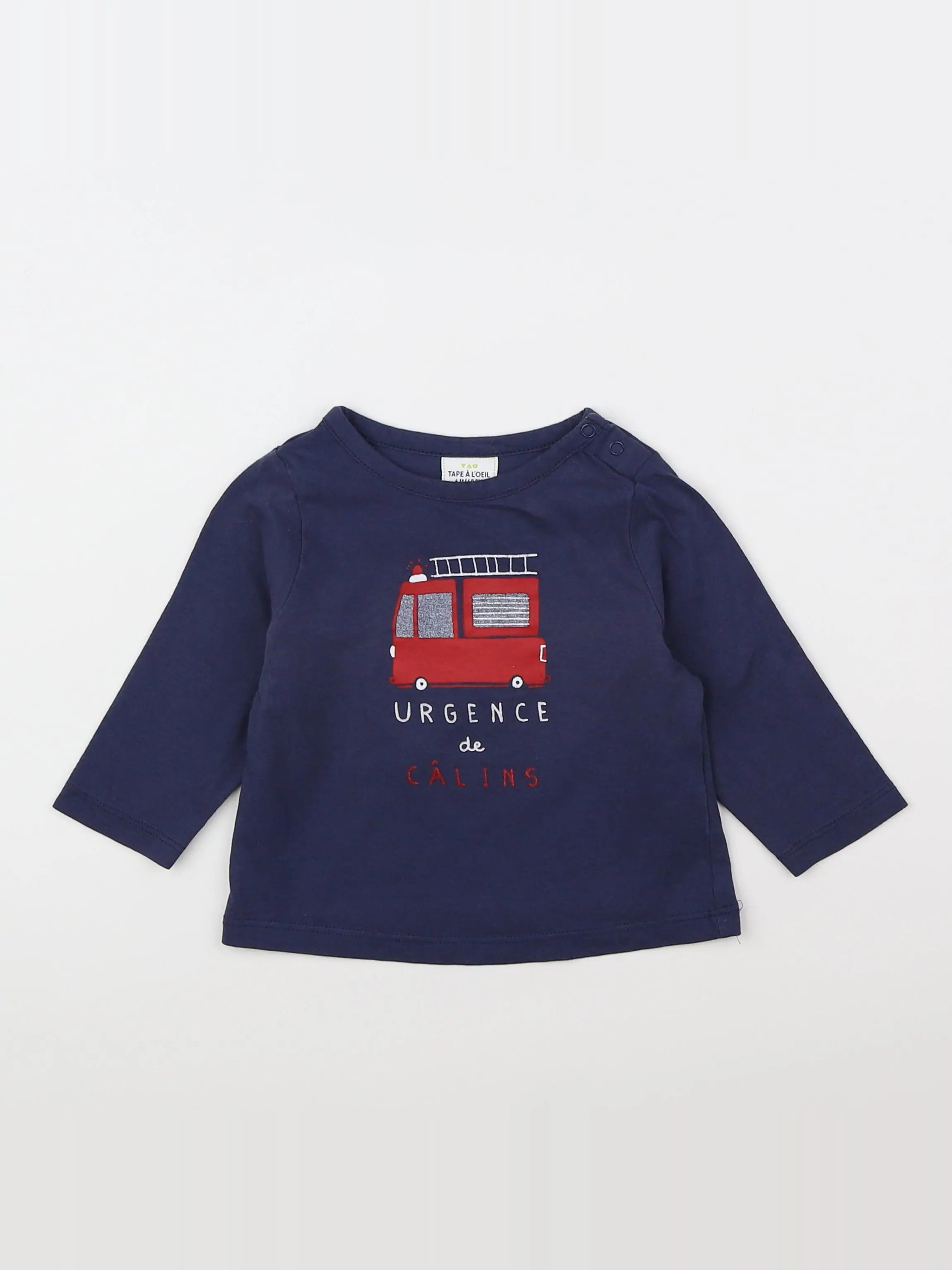 Tape à l'oeil - tee-shirt bleu - 6 mois