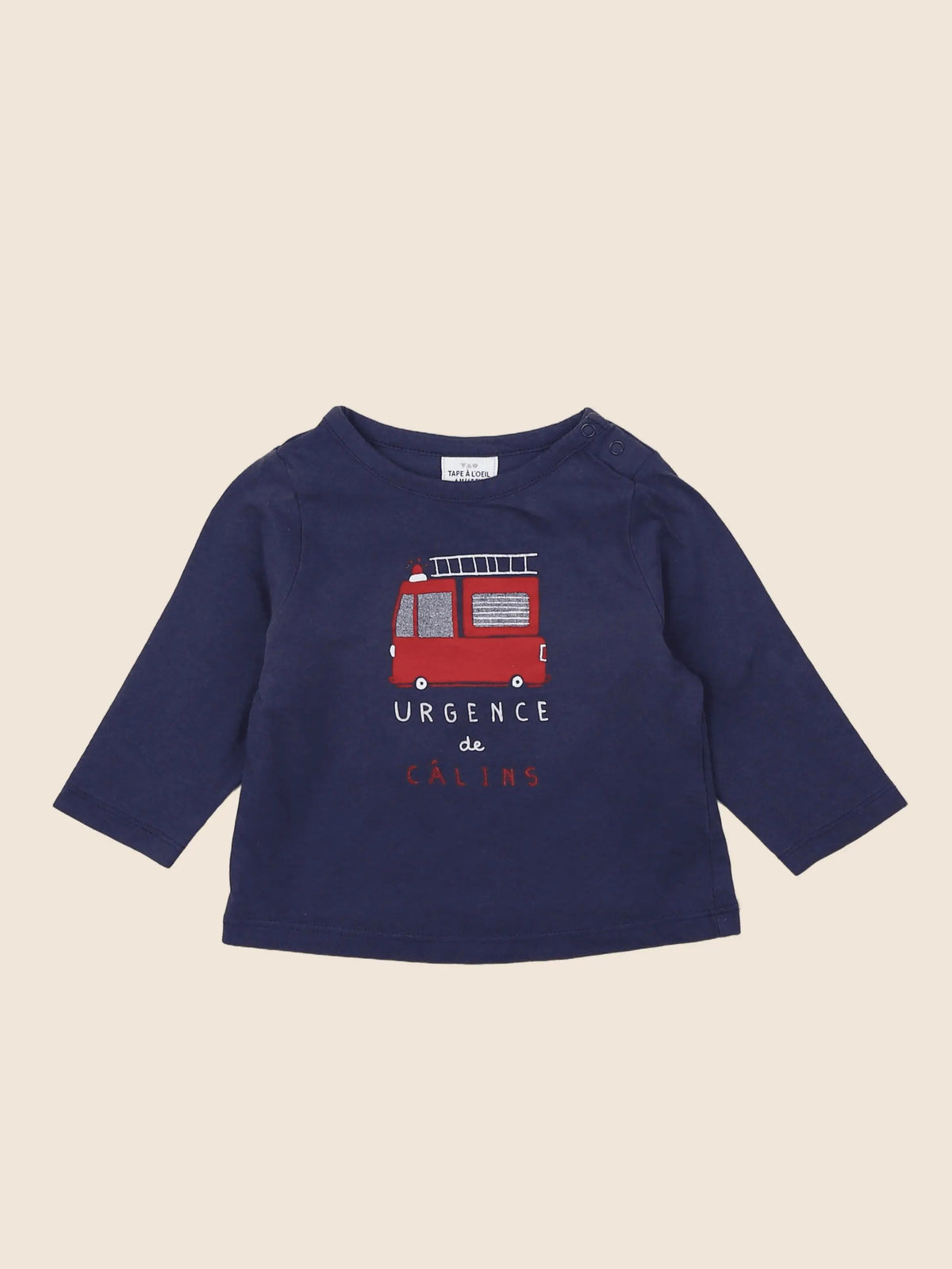 Tape à l'oeil - tee-shirt bleu - 6 mois