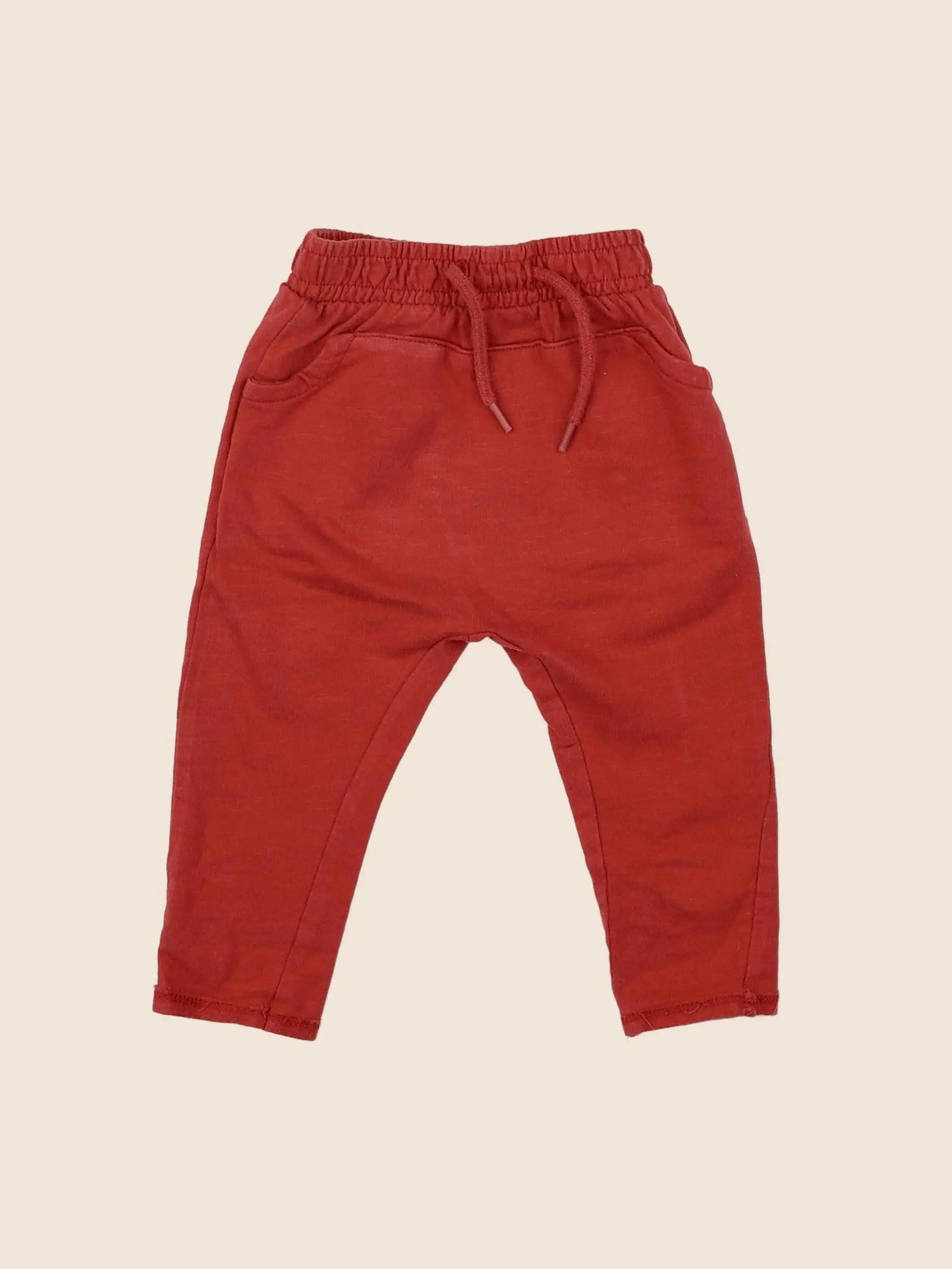 Vertbaudet - jogging rouge - 6 mois