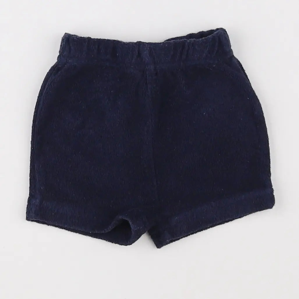 Vertbaudet - short bleu - 3 mois