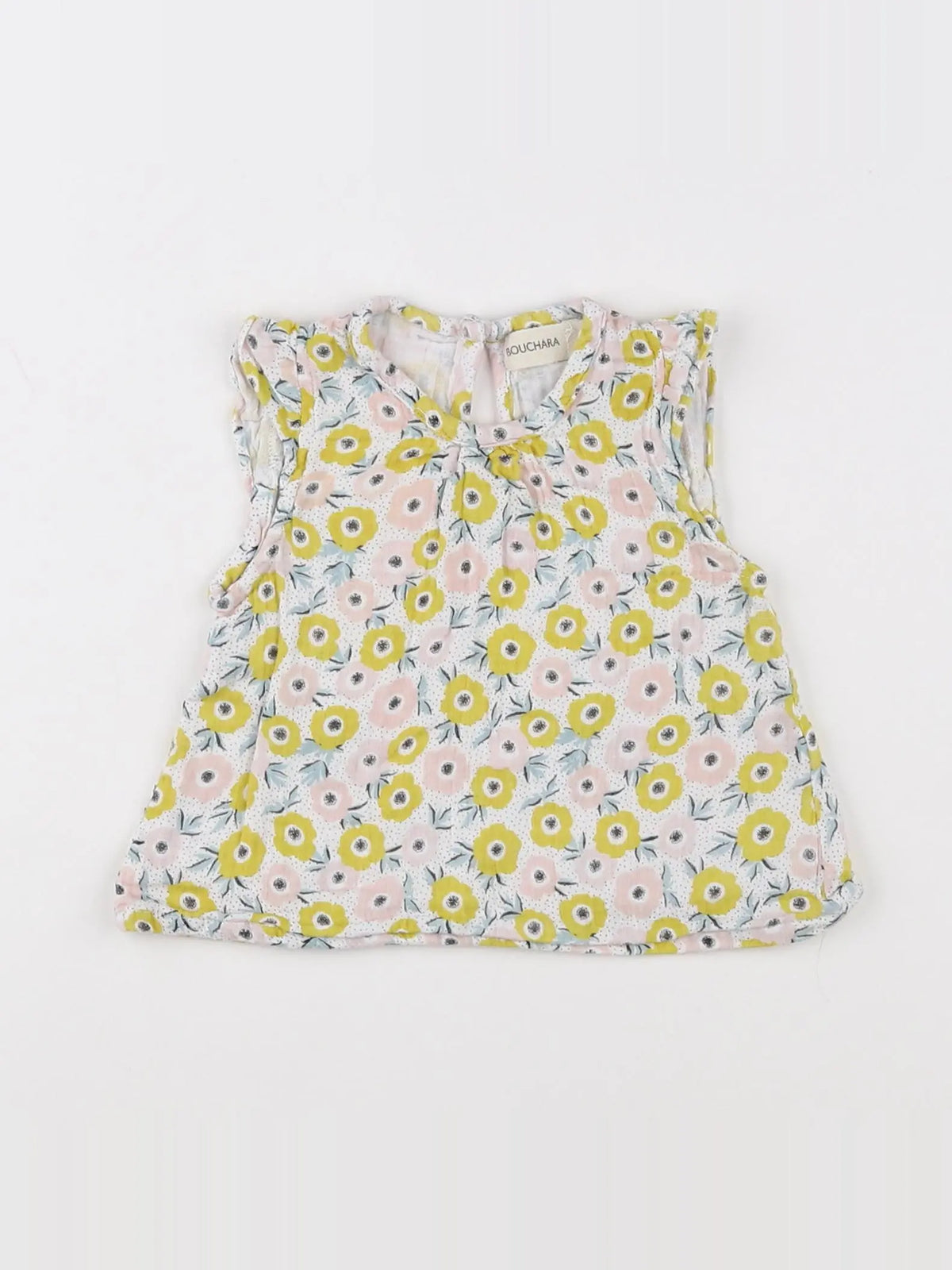 Bouchara - blouse jaune - 18 mois