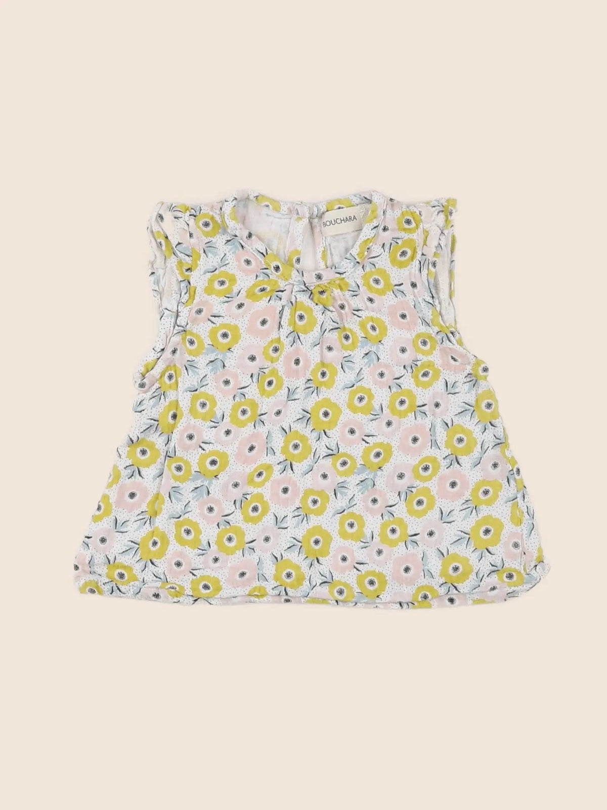 Bouchara - blouse jaune - 18 mois