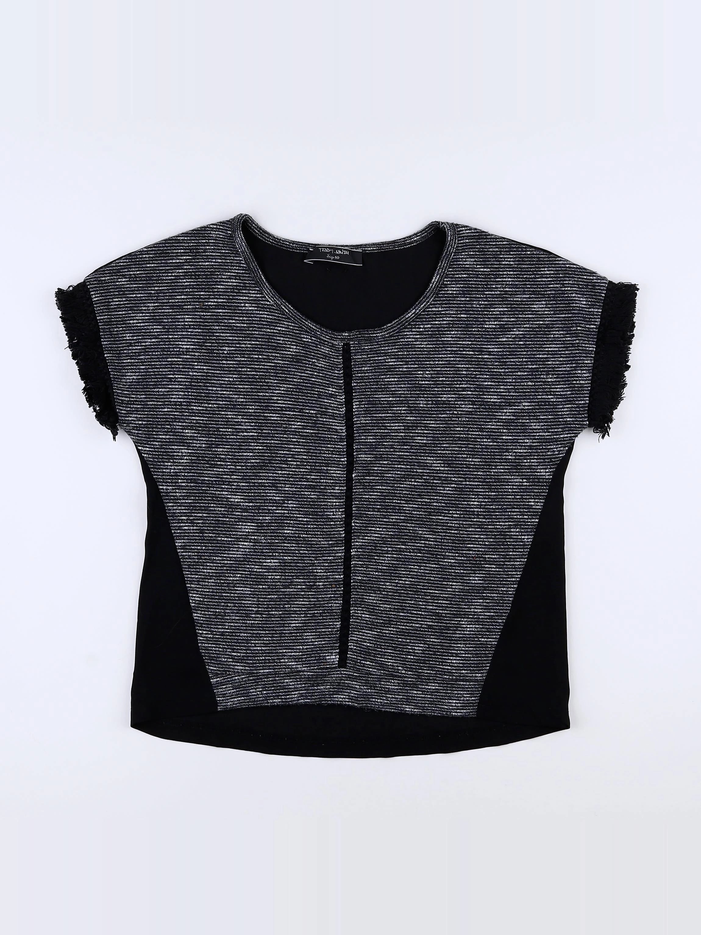 Teddy Smith - tee-shirt noir - 10 ans