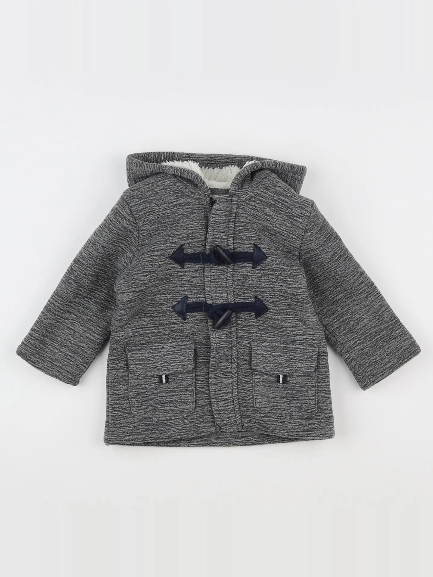 Terre de marins - veste doublé gris - 6 mois