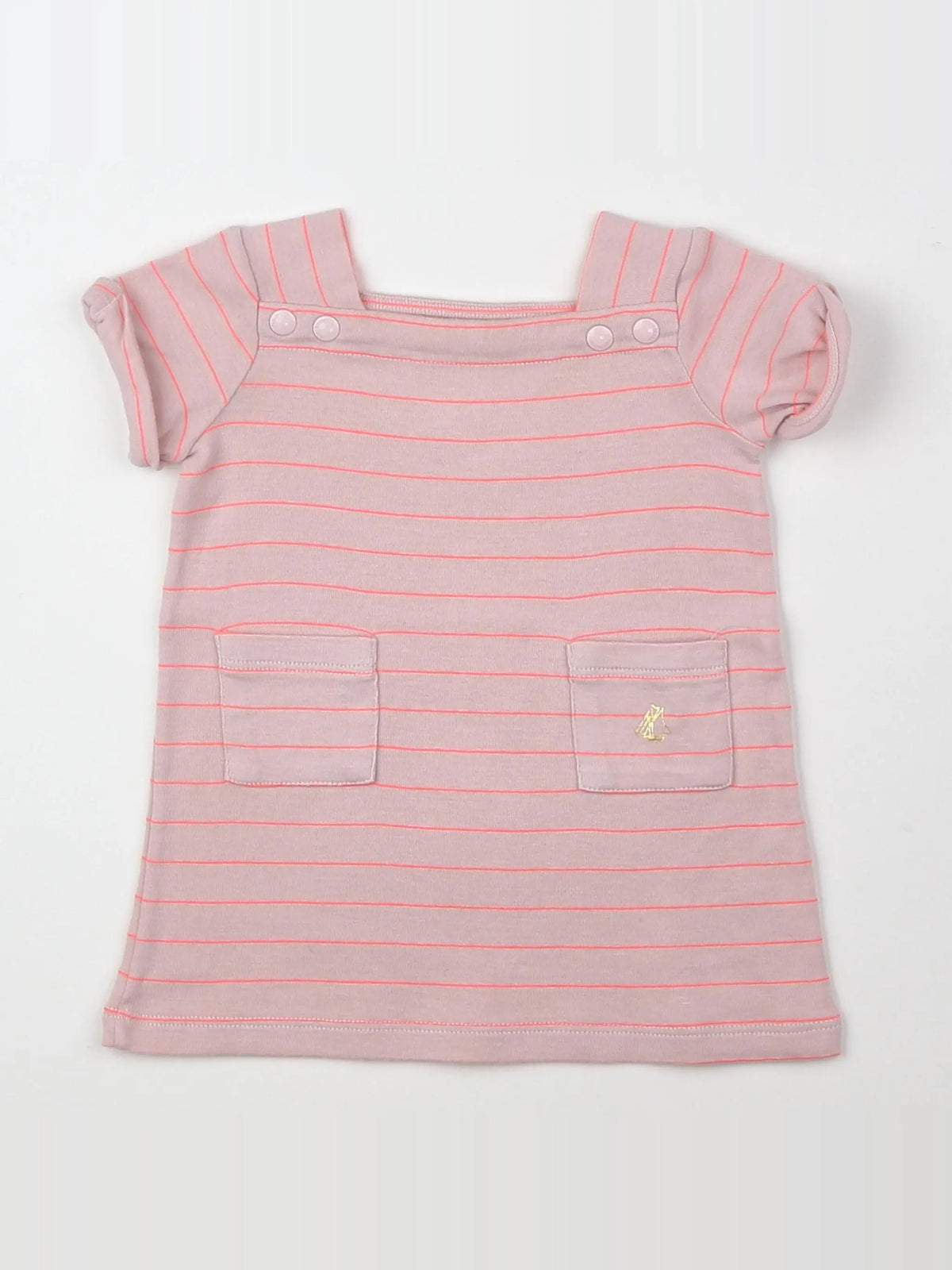 Petit Bateau - robe rose - 3 mois
