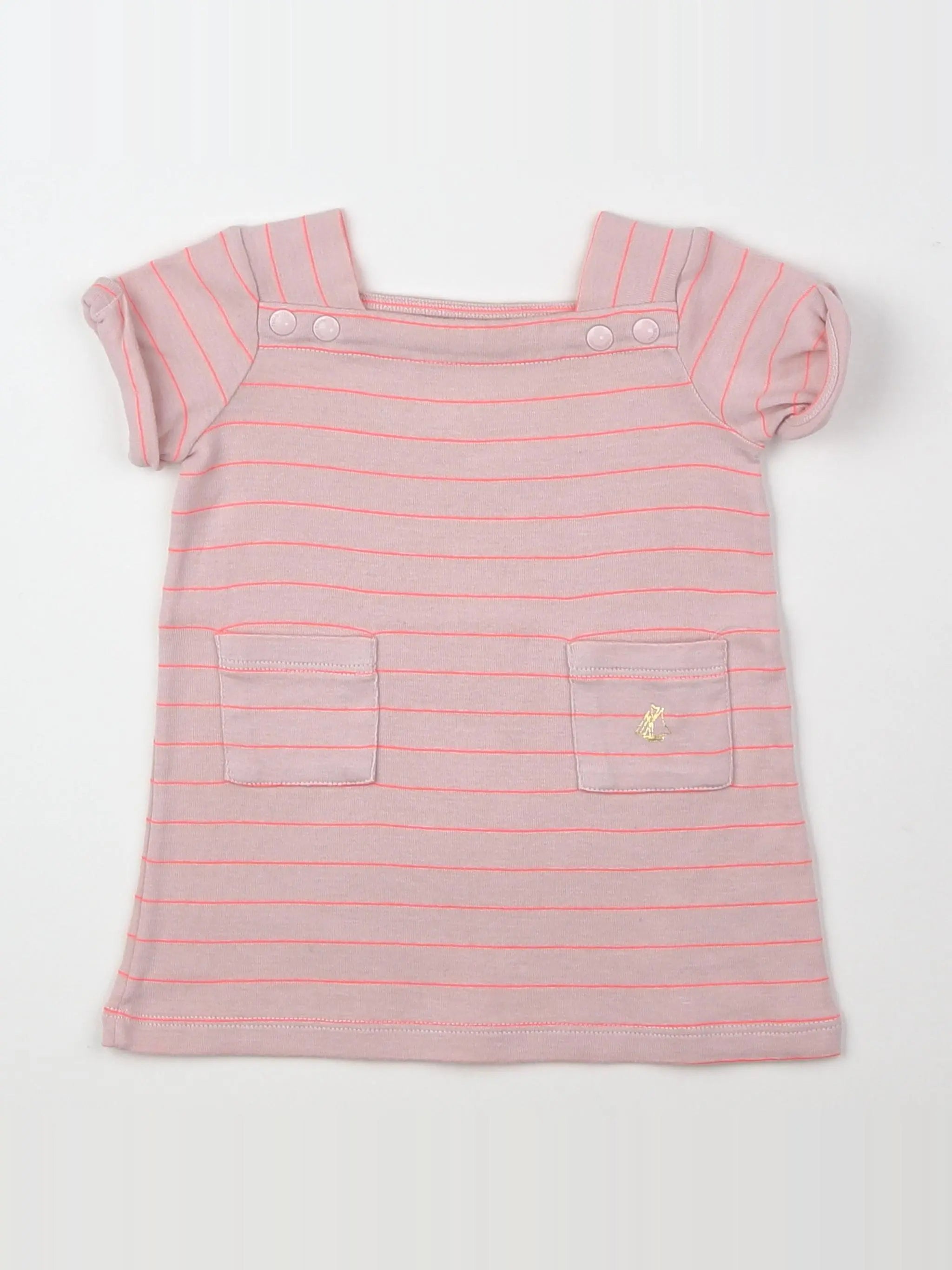Petit Bateau - robe rose - 3 mois