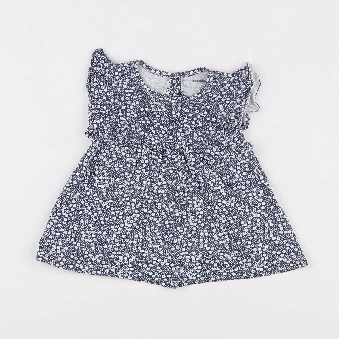 Vertbaudet - tee-shirt bleu - 6 mois