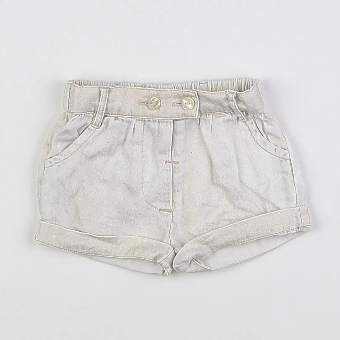 Vertbaudet - short beige - 3 mois