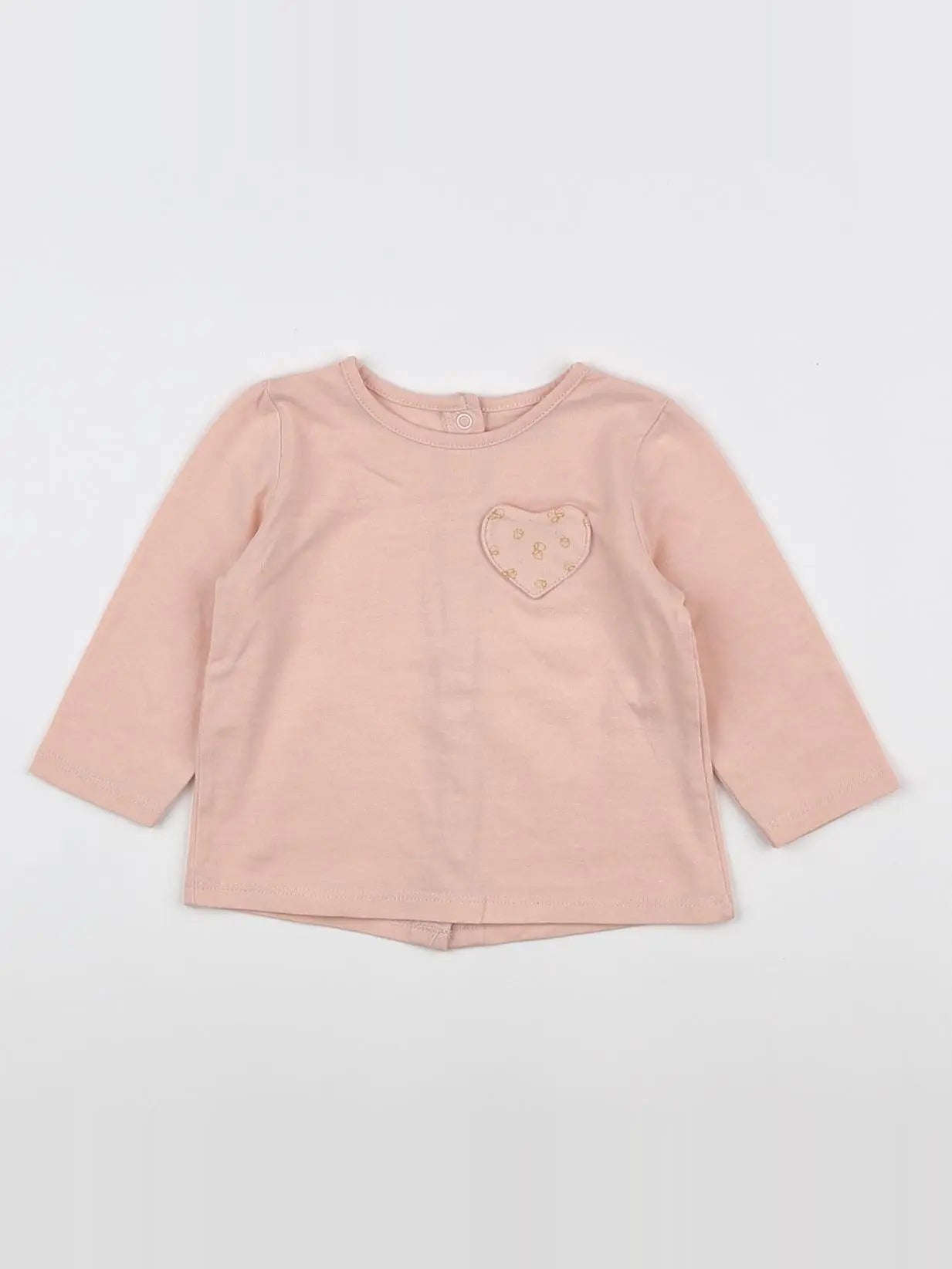 Vertbaudet - tee-shirt rose - 6 mois