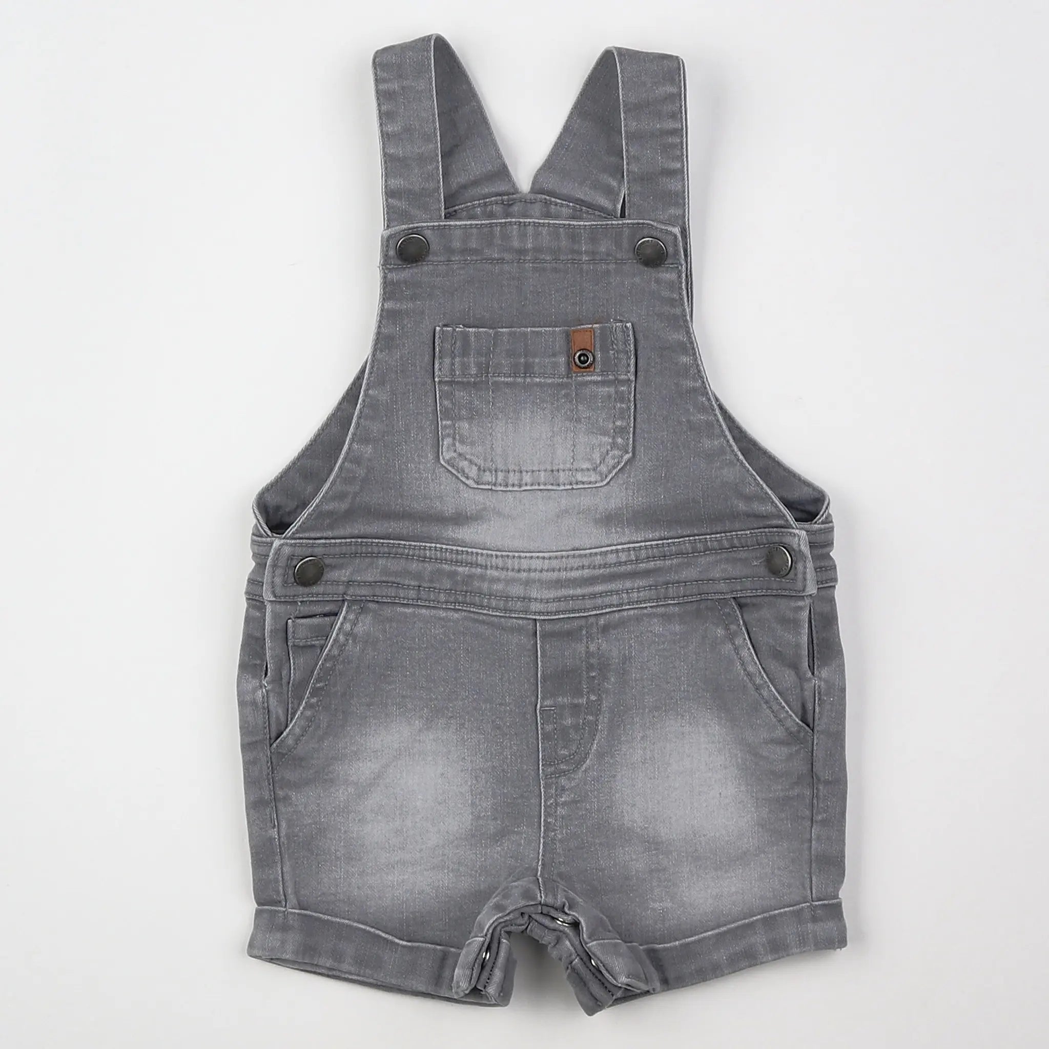 Vertbaudet - salopette gris - 12 mois
