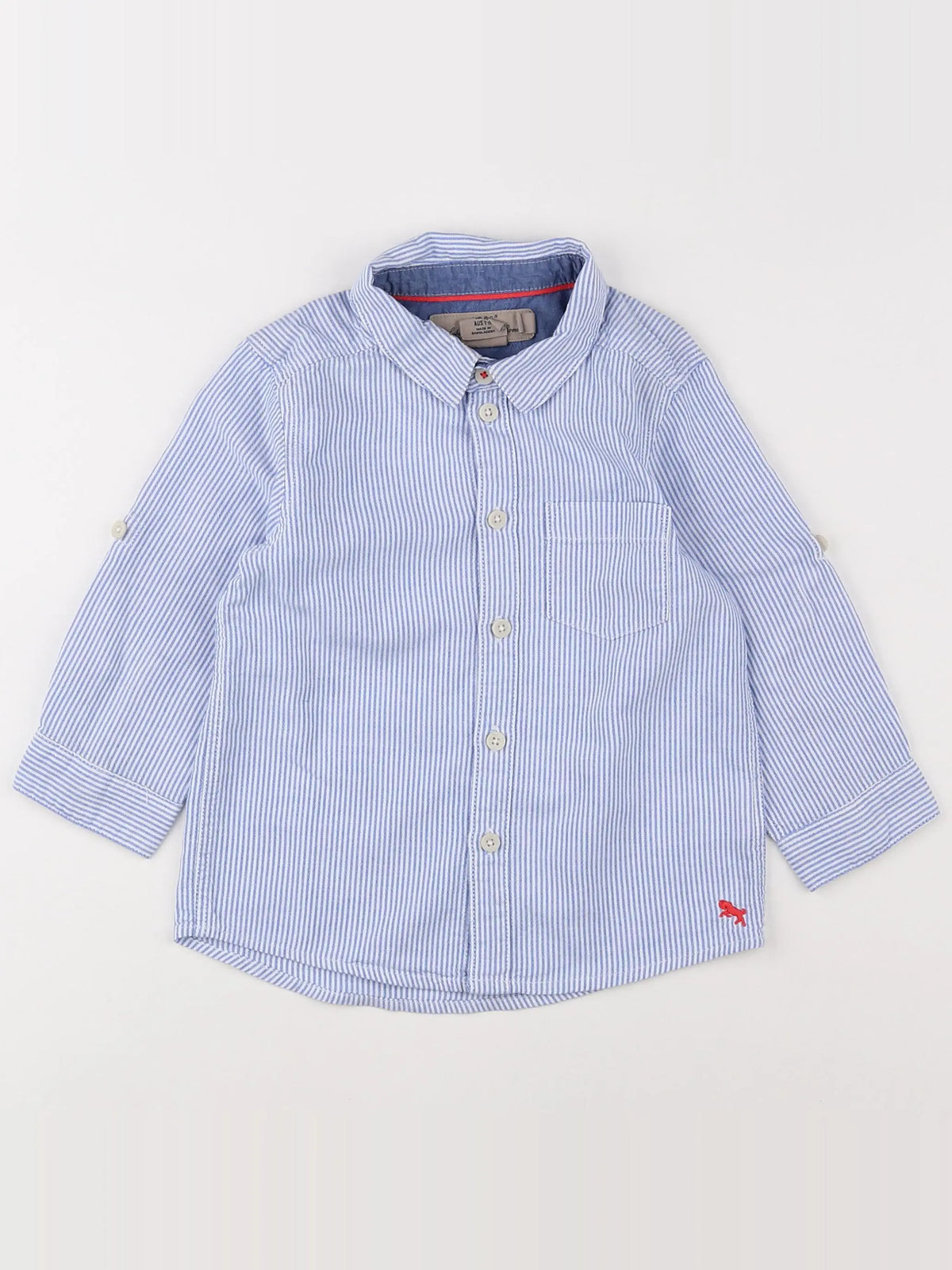 H&M - chemise bleu - 12 mois