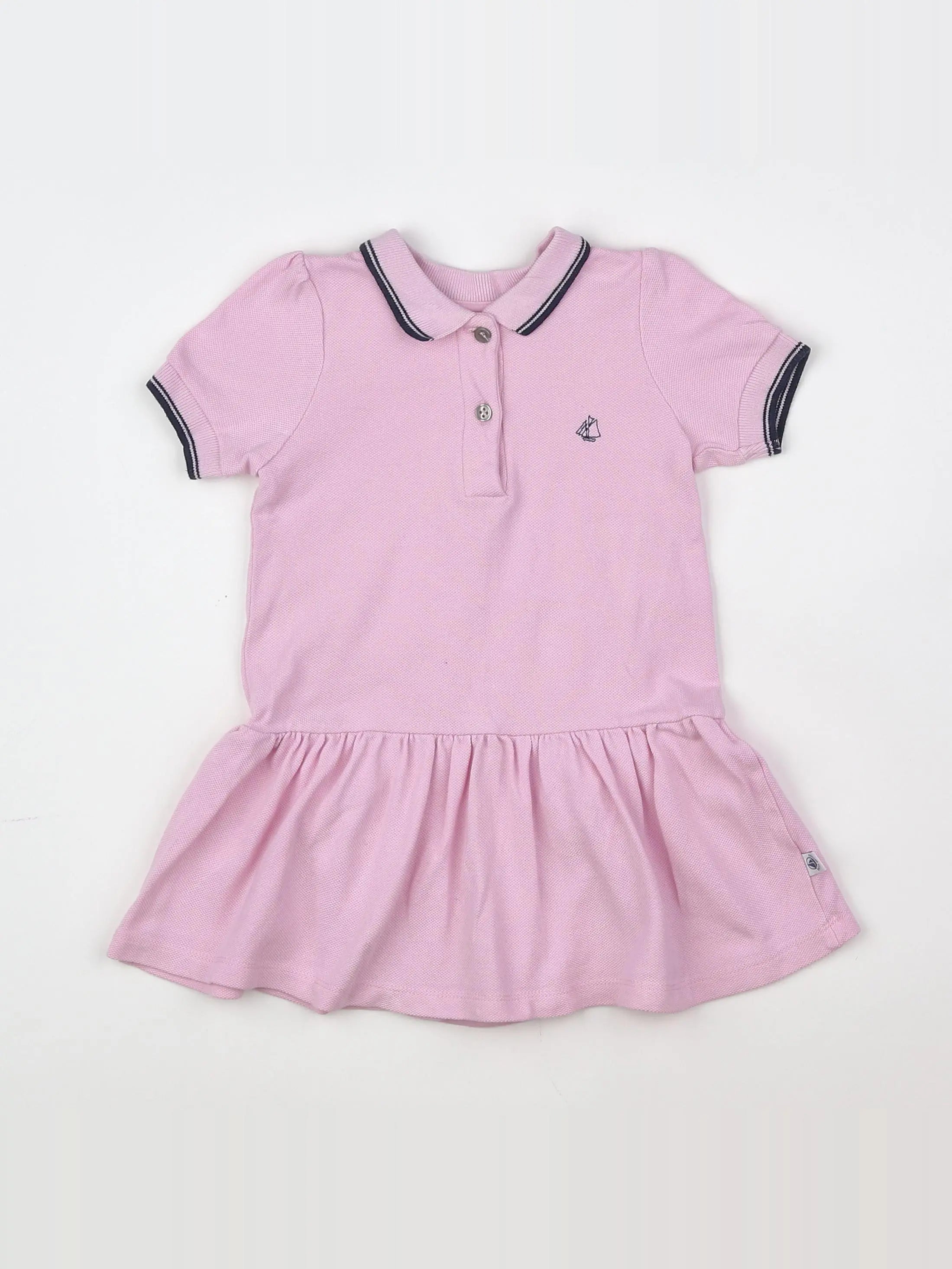 Petit Bateau - robe rose - 12/18 mois