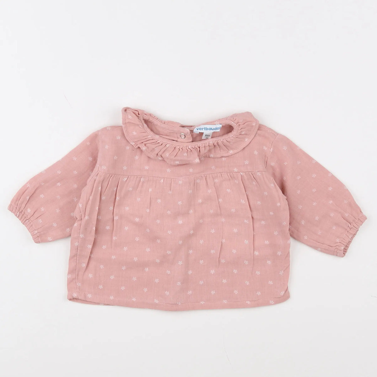 Vertbaudet - blouse rose - 3 mois