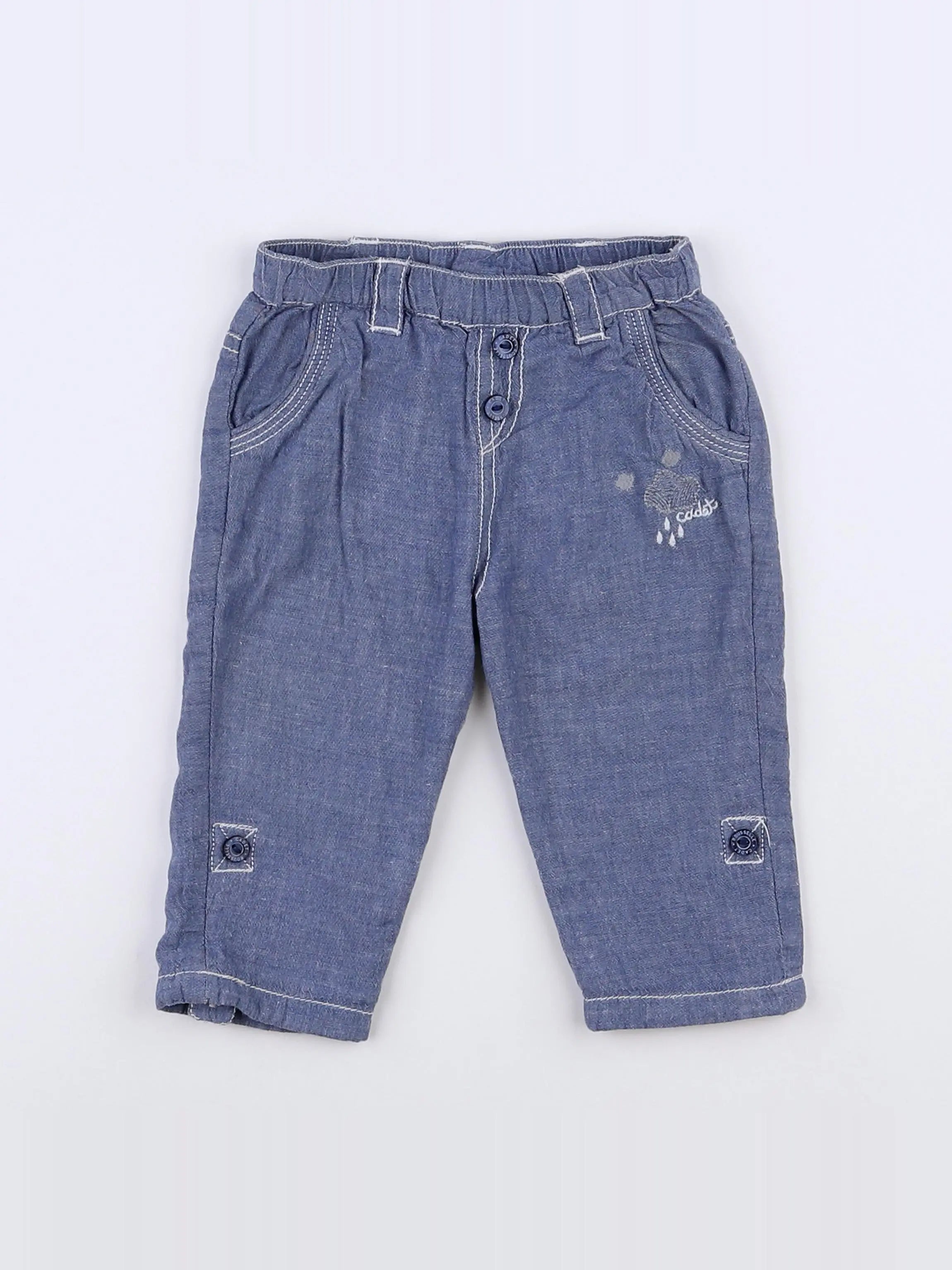 Cadet Rousselle - pantalon bleu - 3 mois