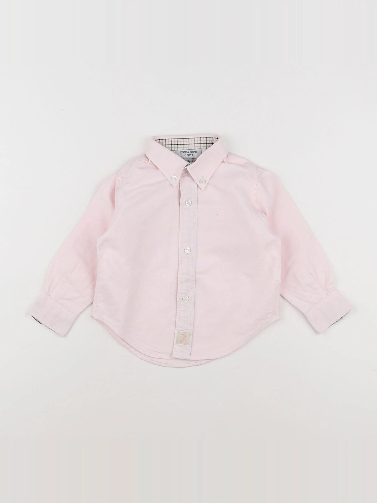 Neck & Neck - chemise rose - 12 mois