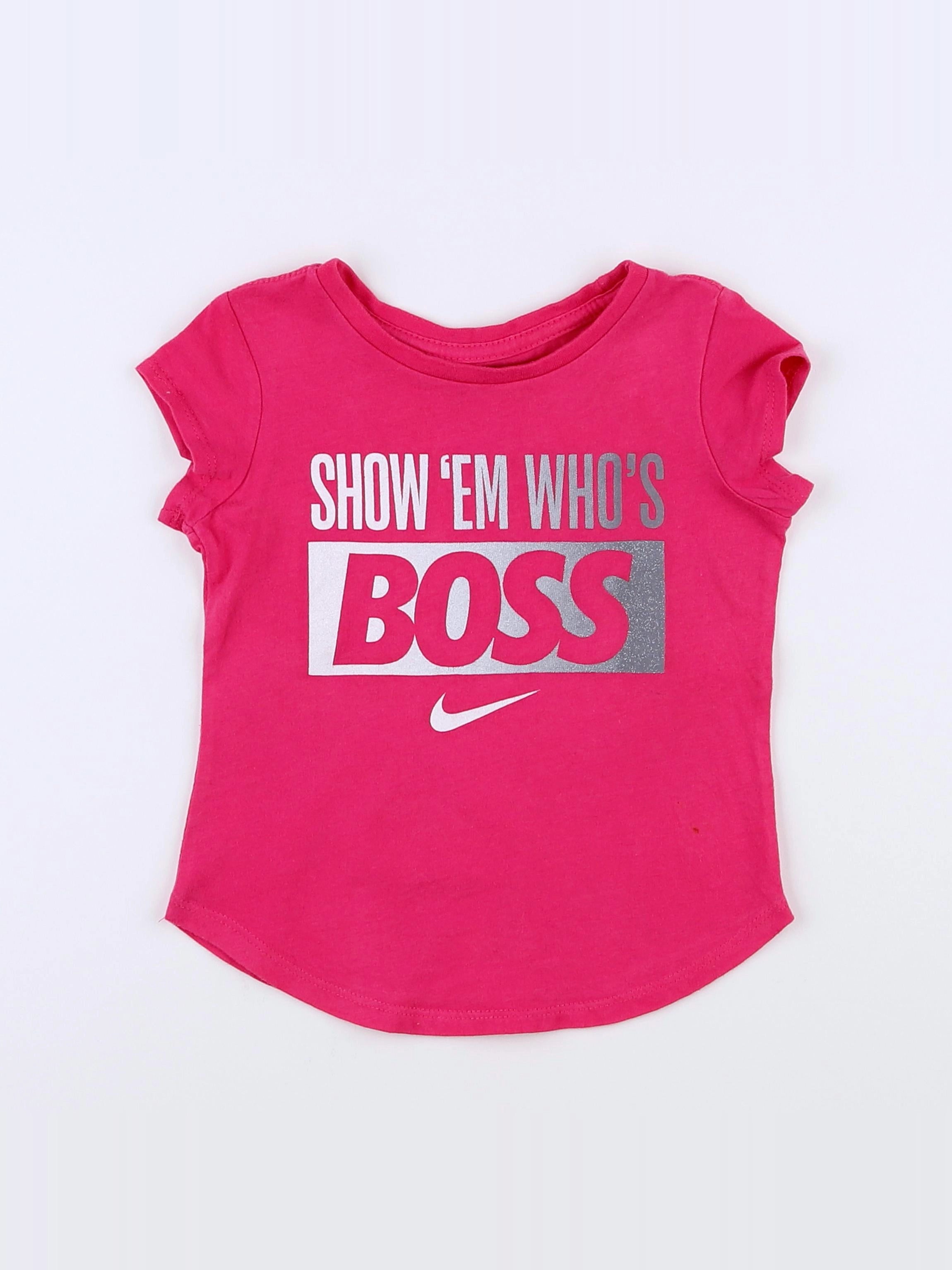 Nike - tee-shirt rose - 2 ans