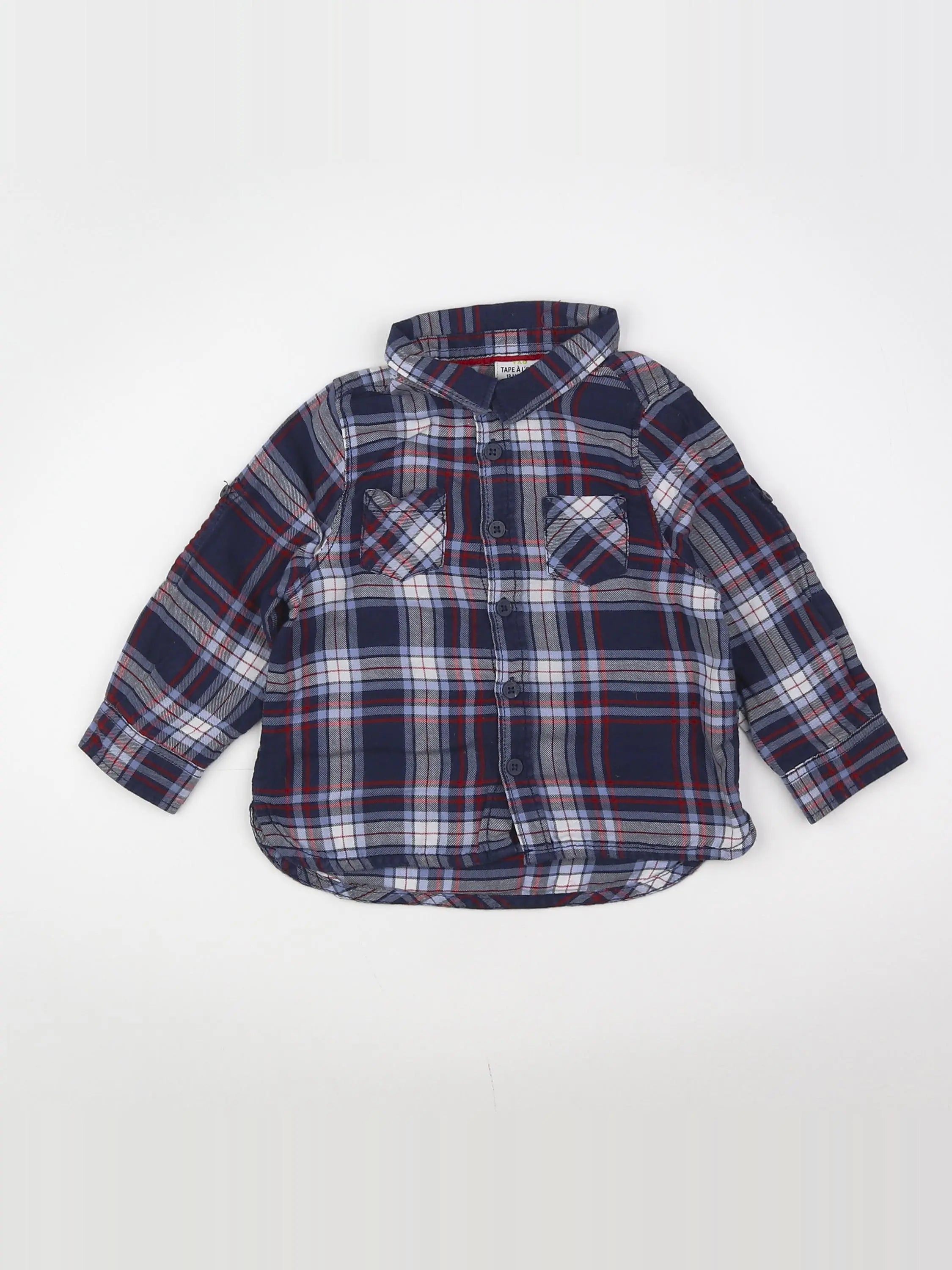 Tape à l'oeil - chemise bleu - 18 mois