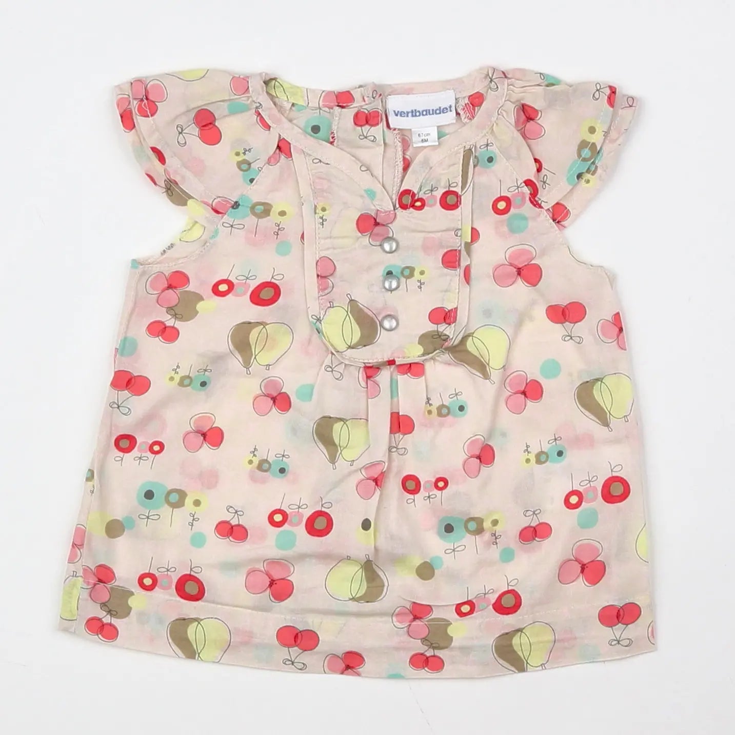 Vertbaudet - blouse multicolore - 6 mois