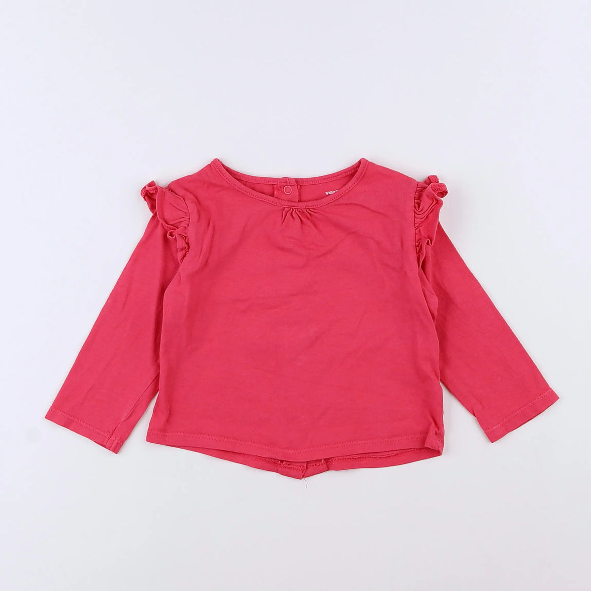 Vertbaudet - tee-shirt rose - 9 mois