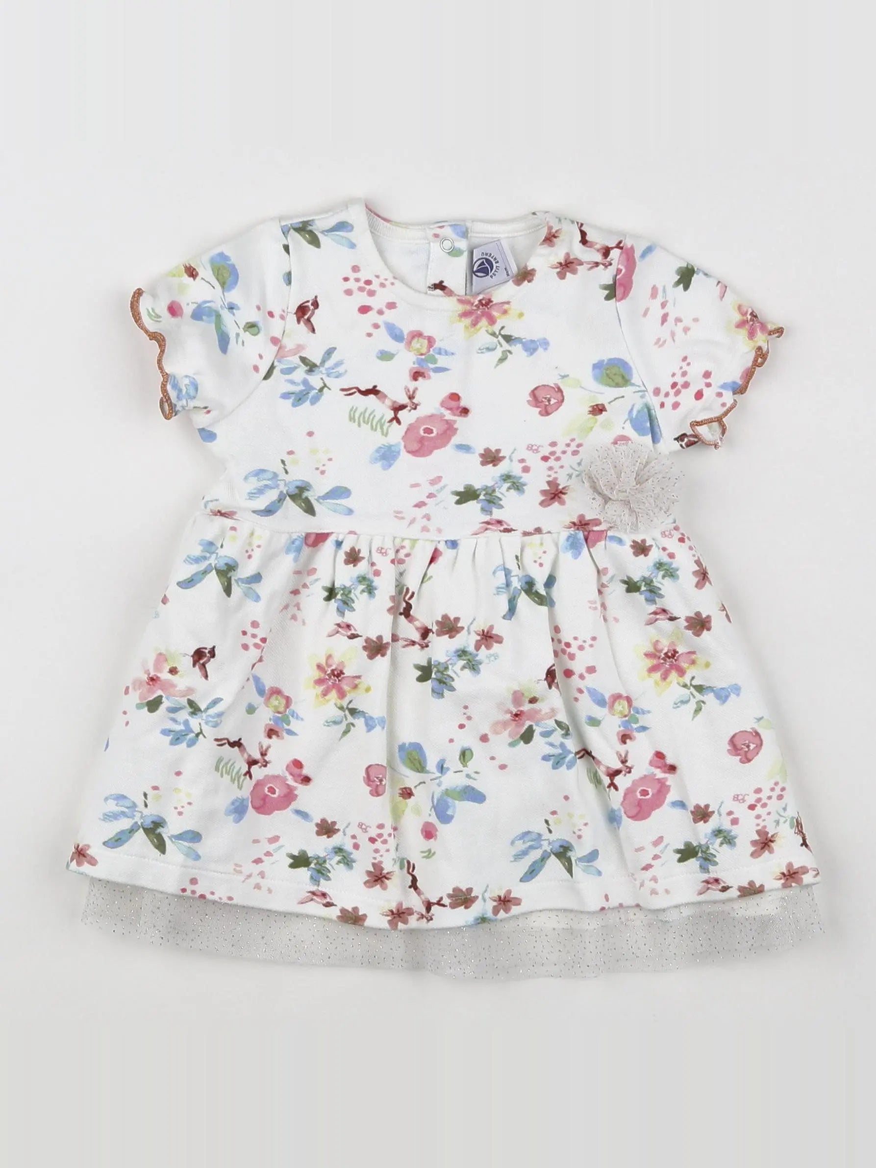 Petit Bateau - robe multicolore - 6 mois