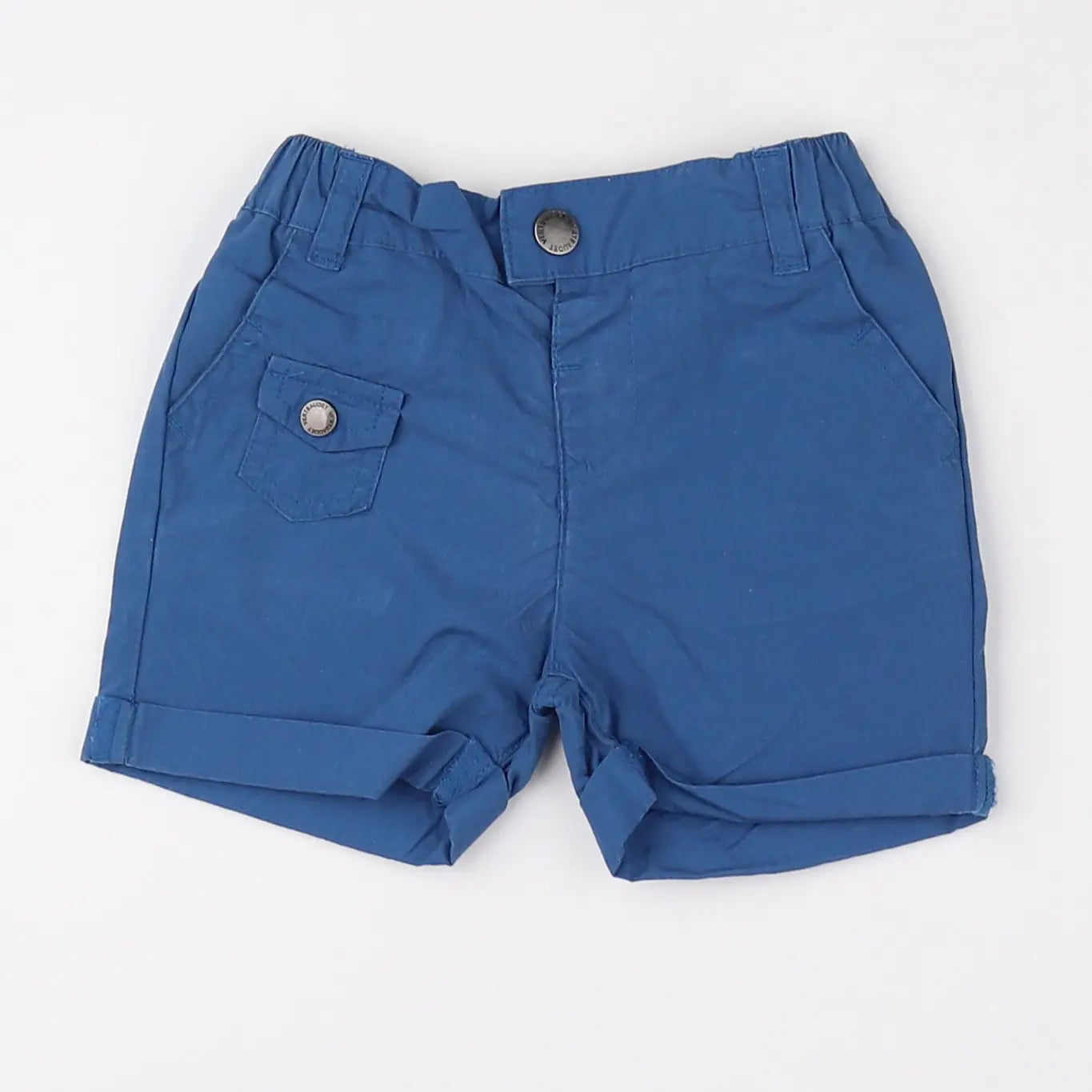 Vertbaudet - short bleu - 12 mois