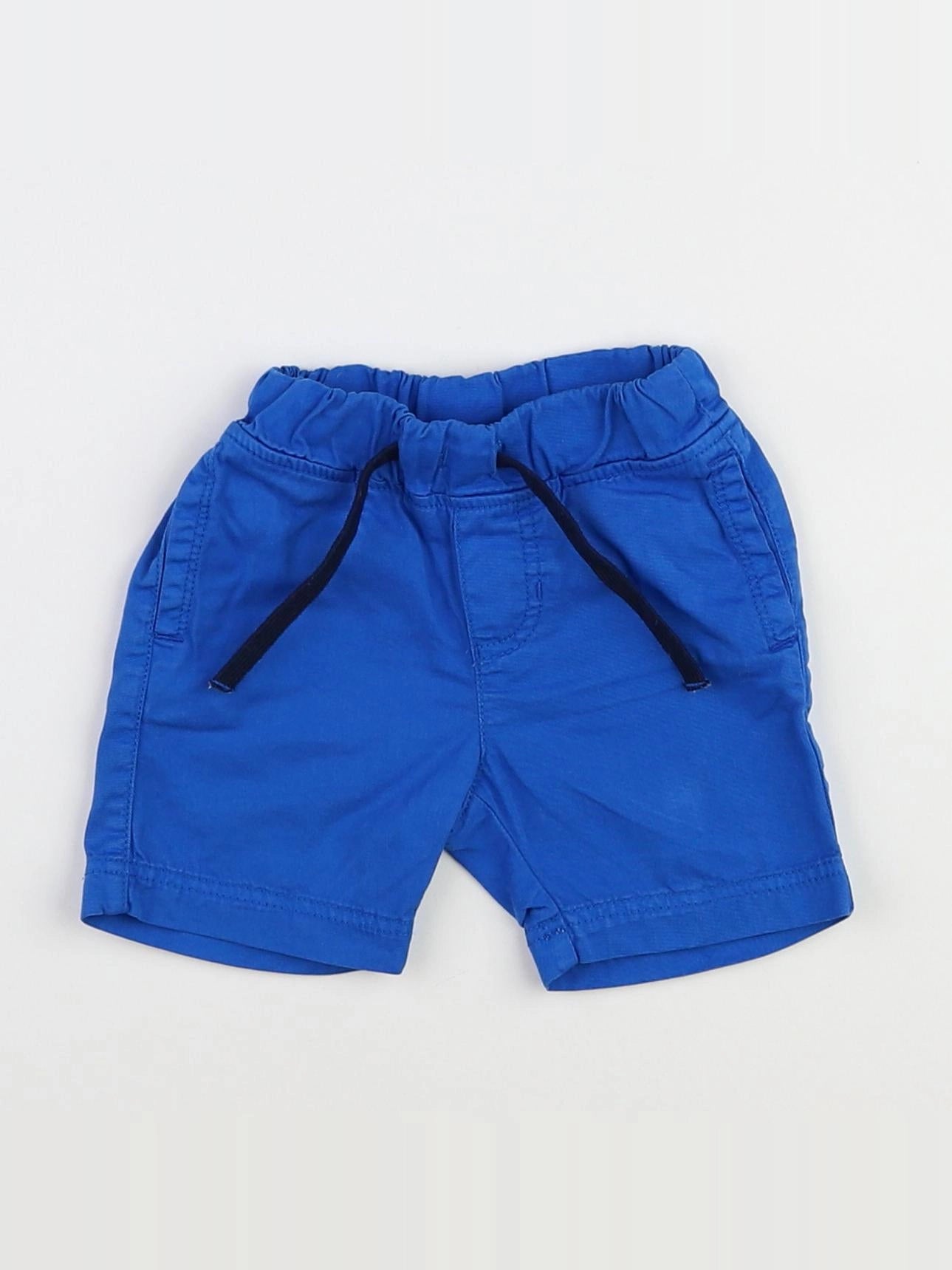 Petit Bateau - short bleu - 12 mois