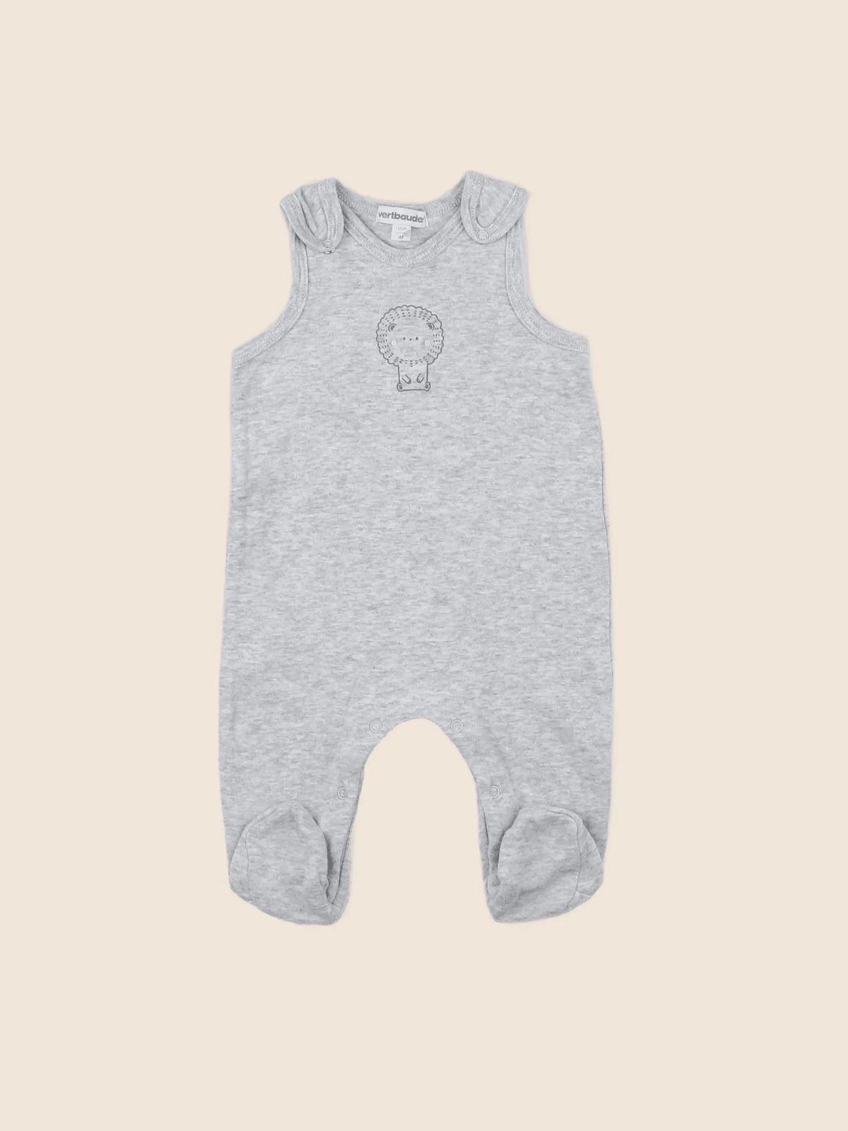 Vertbaudet - salopette gris - 3 mois