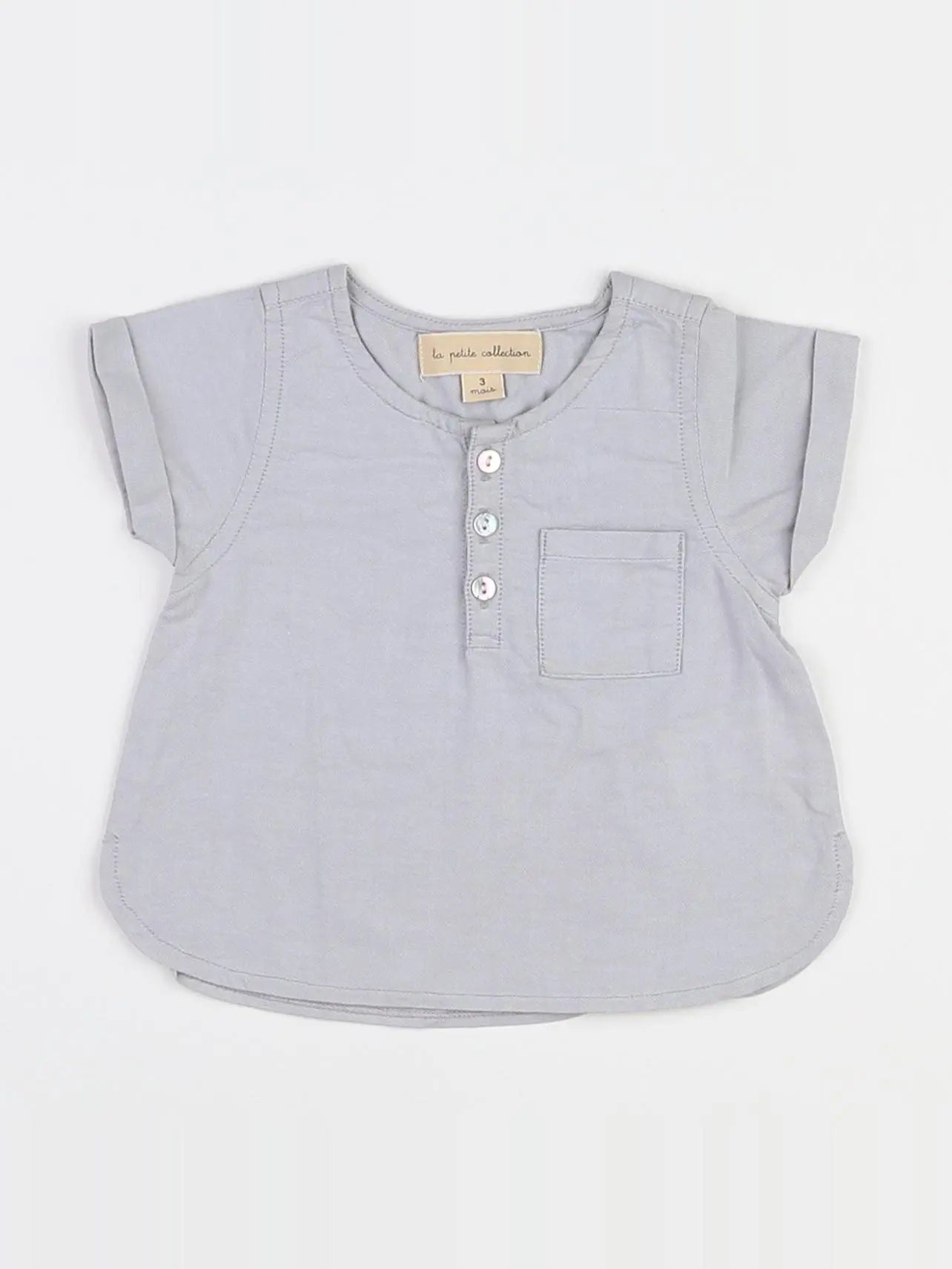 La Petite Collection - chemise gris - 3 mois
