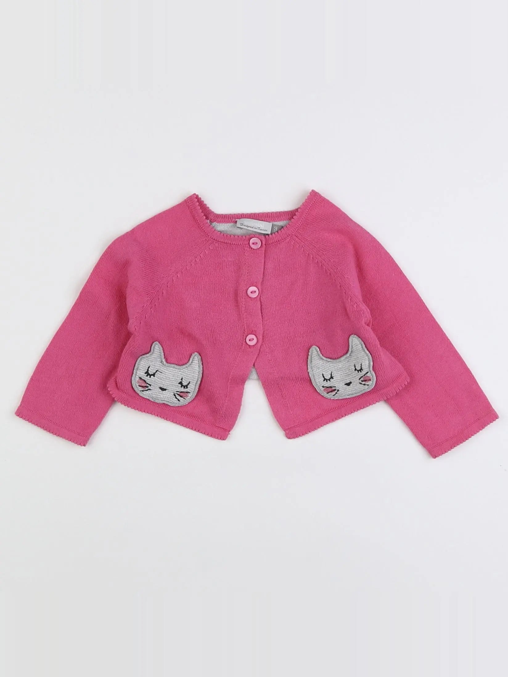 Catimini - gilet rose - 3 mois