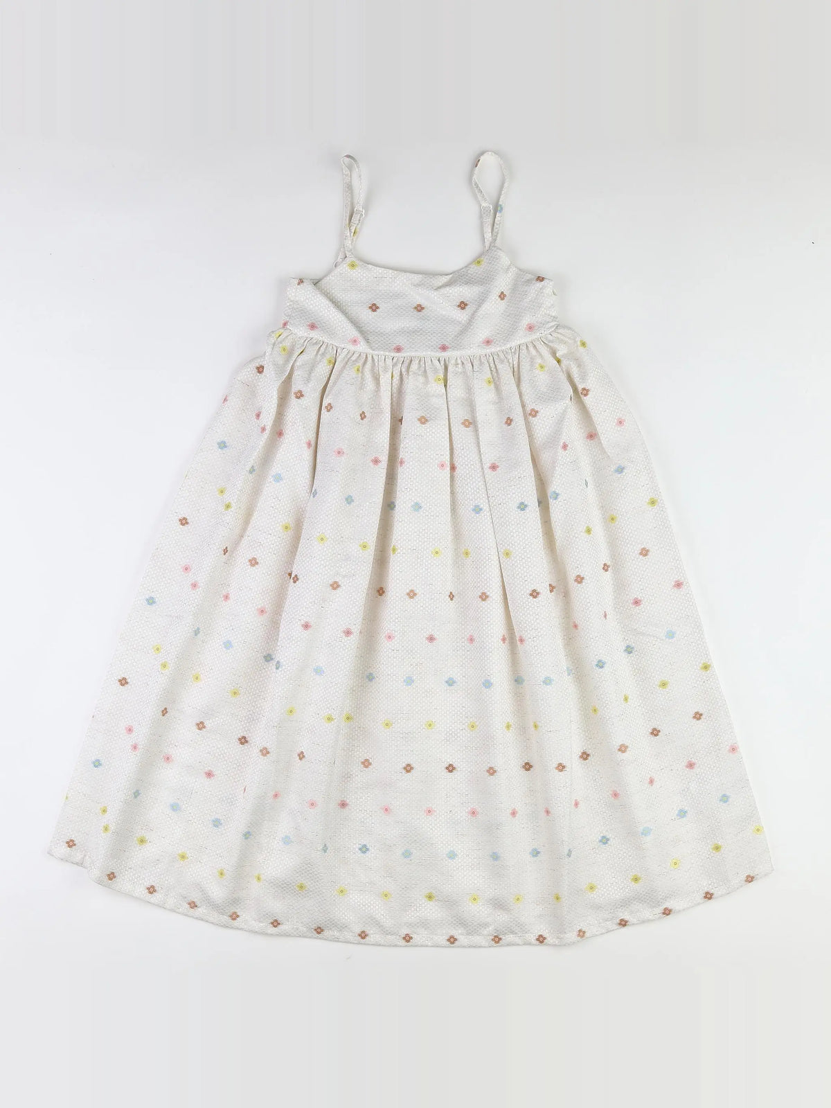 The new society - robe blanc, multicolore (état neuf) - 10 ans