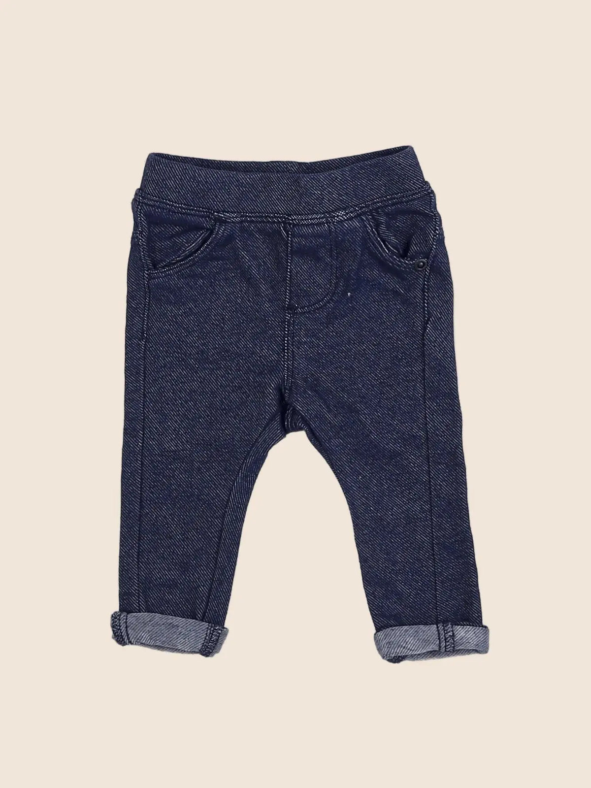 Vertbaudet - jegging bleu - 3 mois