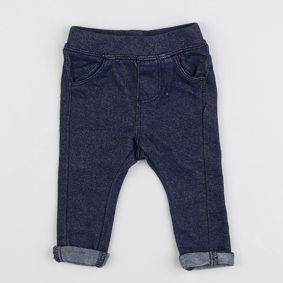 Vertbaudet - jegging bleu - 3 mois