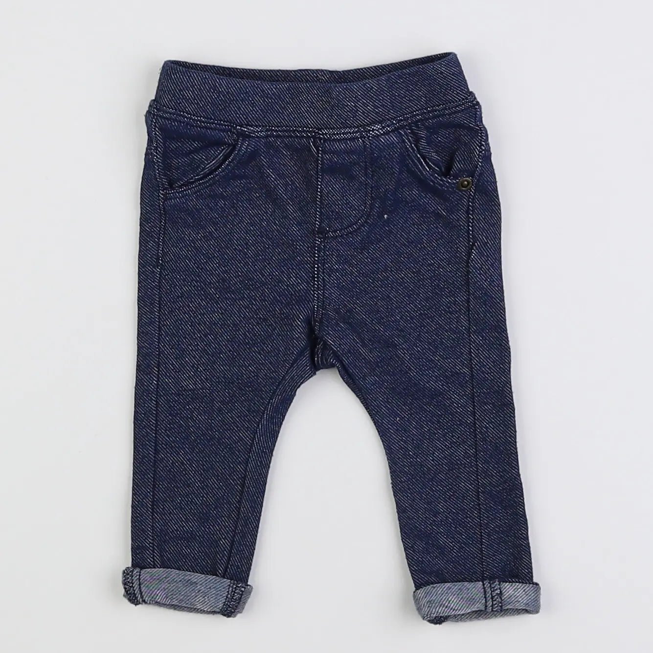 Vertbaudet - jegging bleu - 3 mois