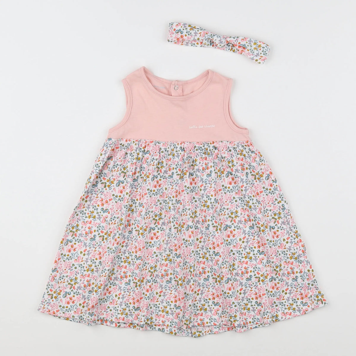 Vertbaudet - robe multicolore - 18 mois
