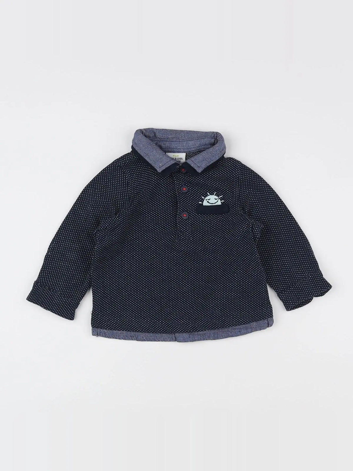 Tape à l'oeil - chemise bleu - 6 mois